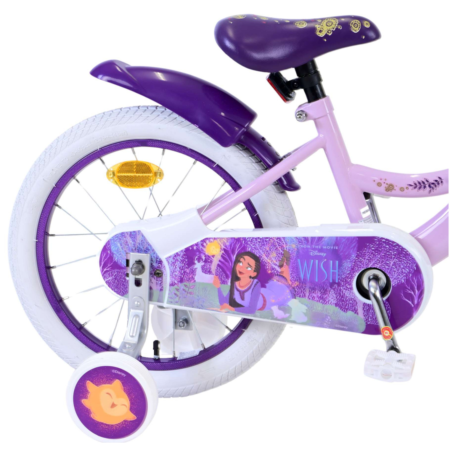 Disney Wish Fiets - 14 inch - Paars