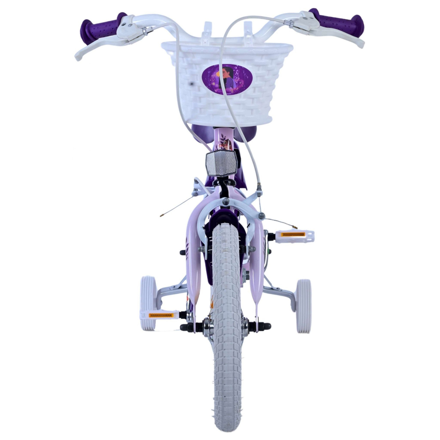 Disney Wish Fiets - 14 inch - Paars - Twee handremmen