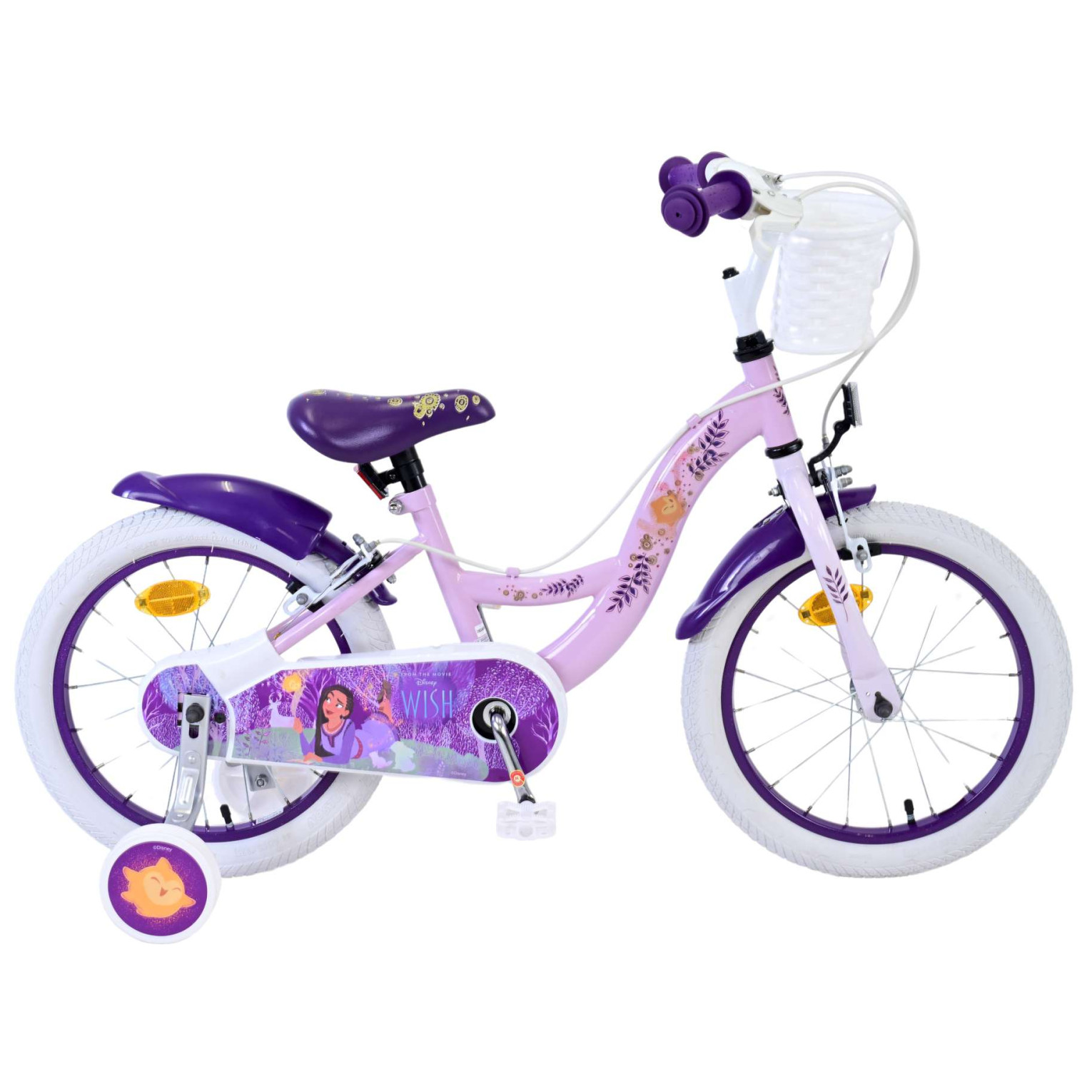 Disney Wish Fiets - 16 inch - Paars - Twee handremmen