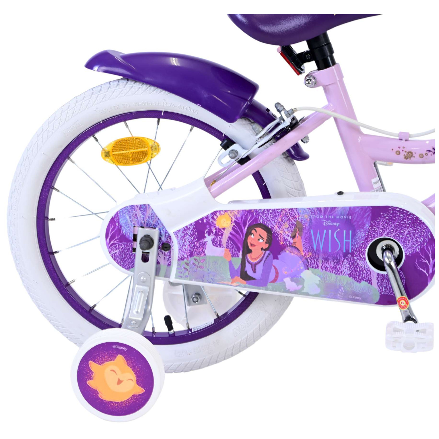 Disney Wish Fiets - 16 inch - Paars - Twee handremmen