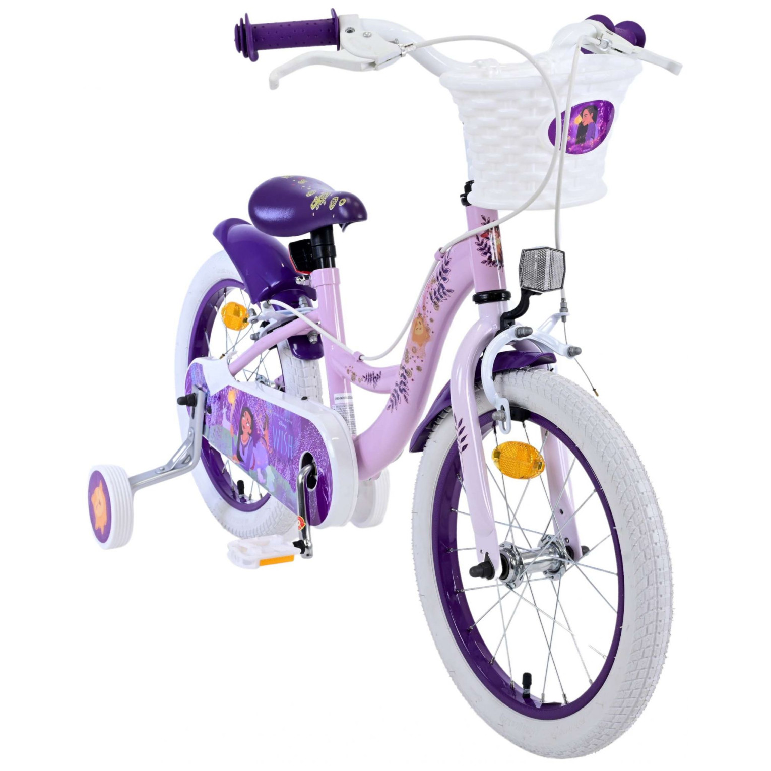 Disney Wish Fiets - 16 inch - Paars - Twee handremmen