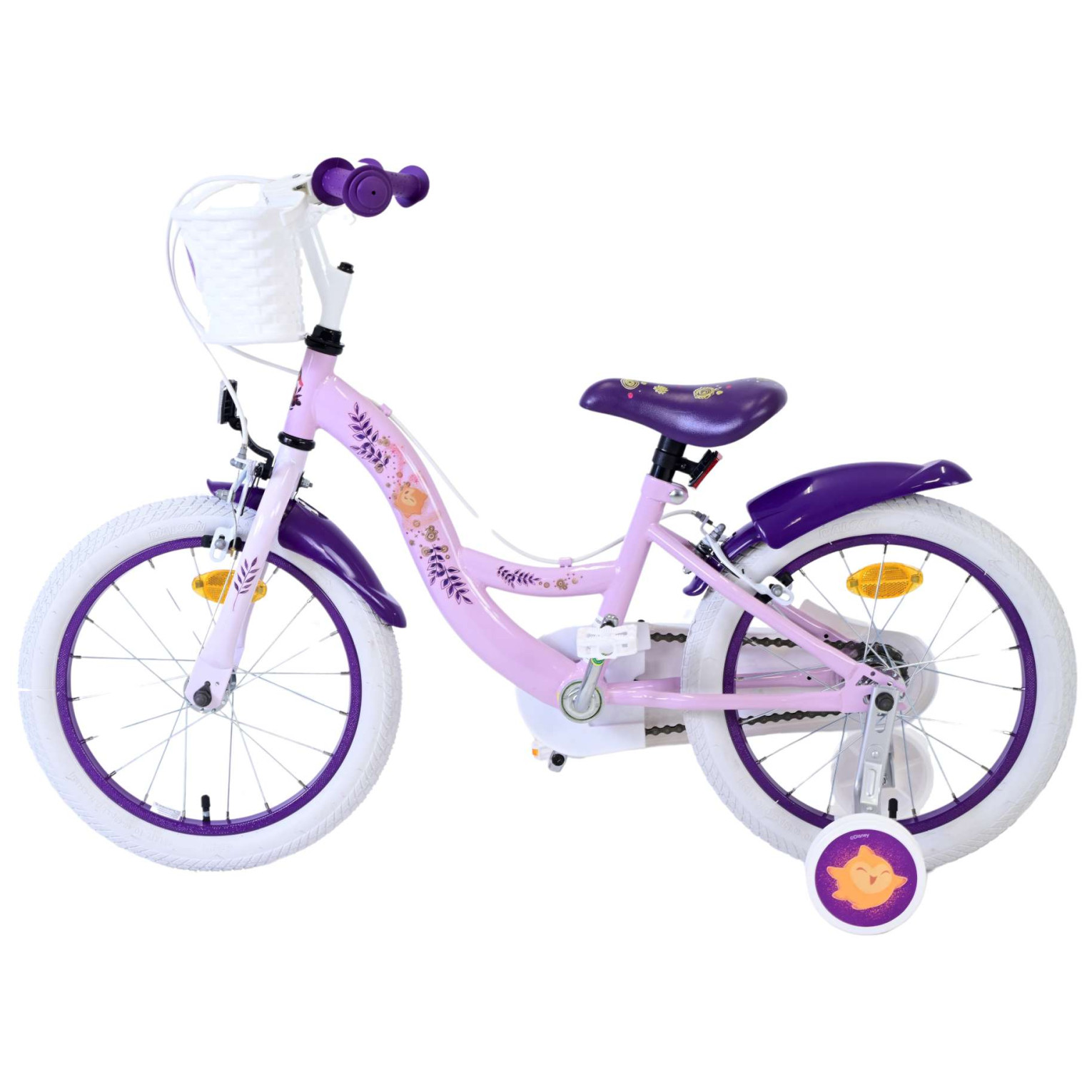 Disney Wish Fiets - 16 inch - Paars - Twee handremmen