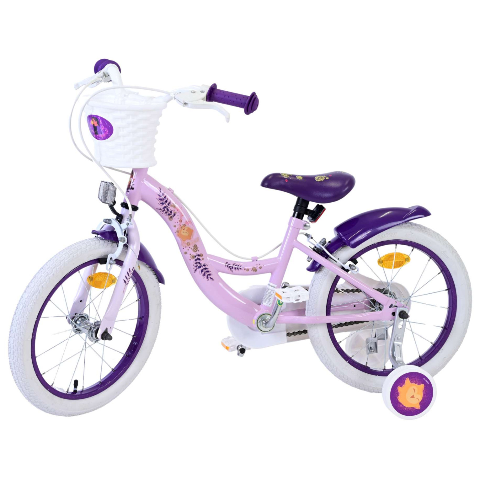 Disney Wish Fiets - 16 inch - Paars - Twee handremmen