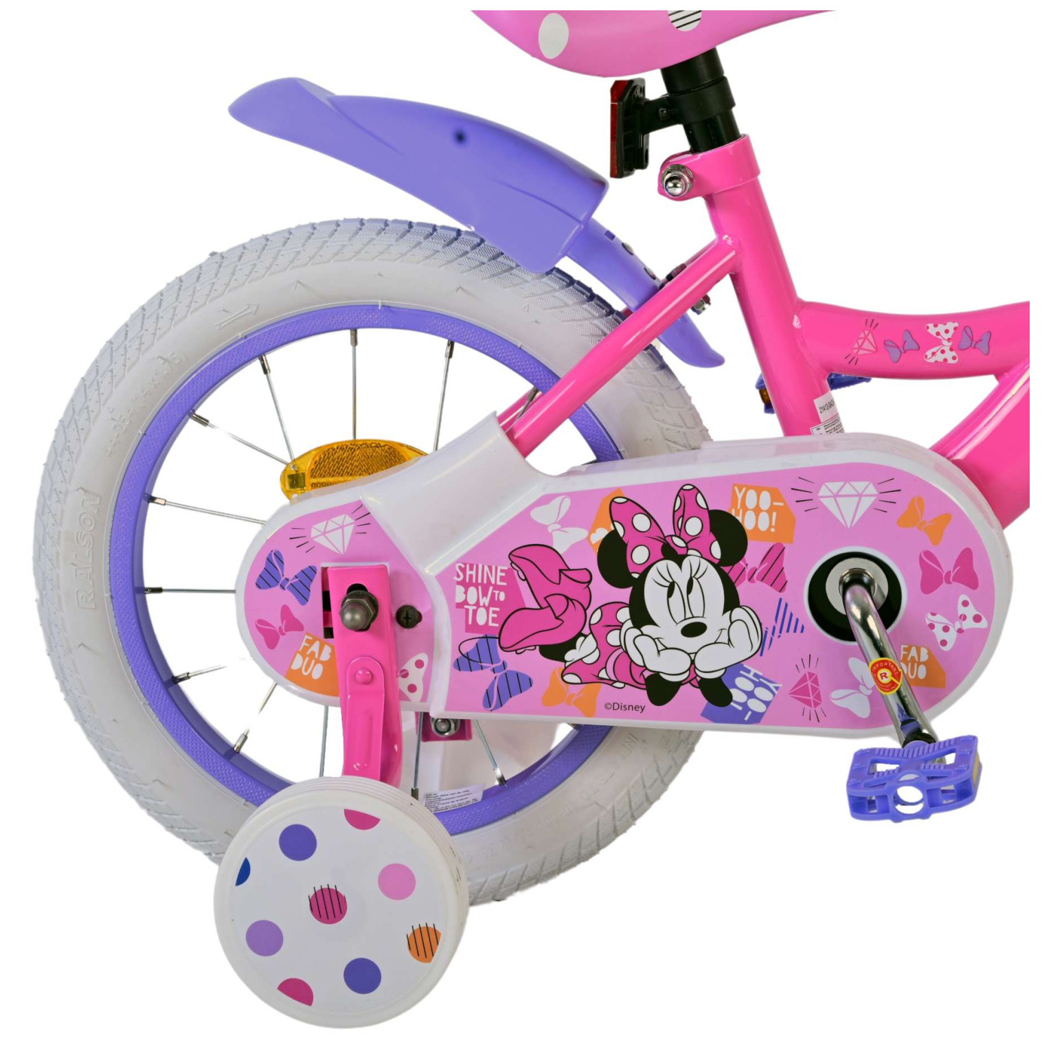 Disney Minnie Cutest Ever! Fiets - 14 inch - Roze