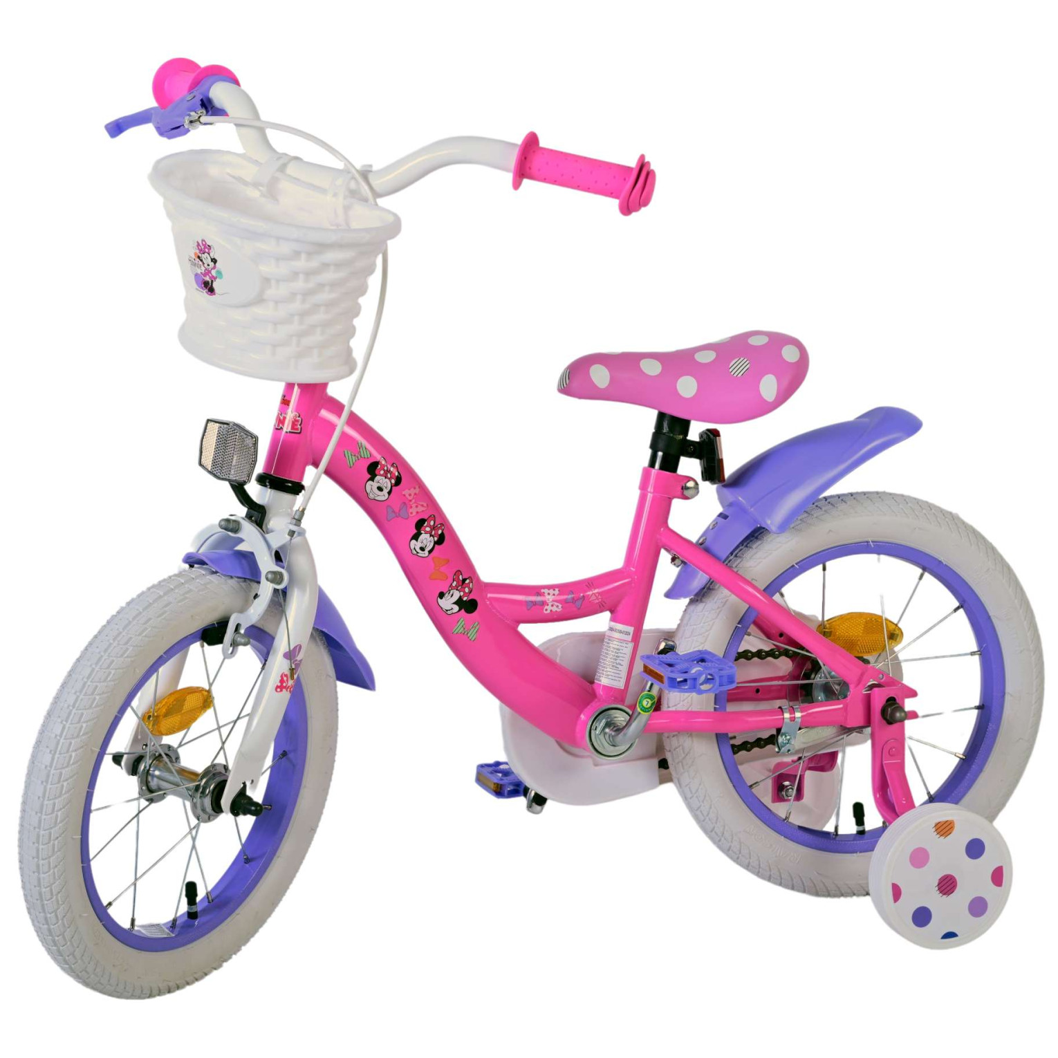 Disney Minnie la plus mignonne de tous les temps ! Vélo - 14 pouces - Rose