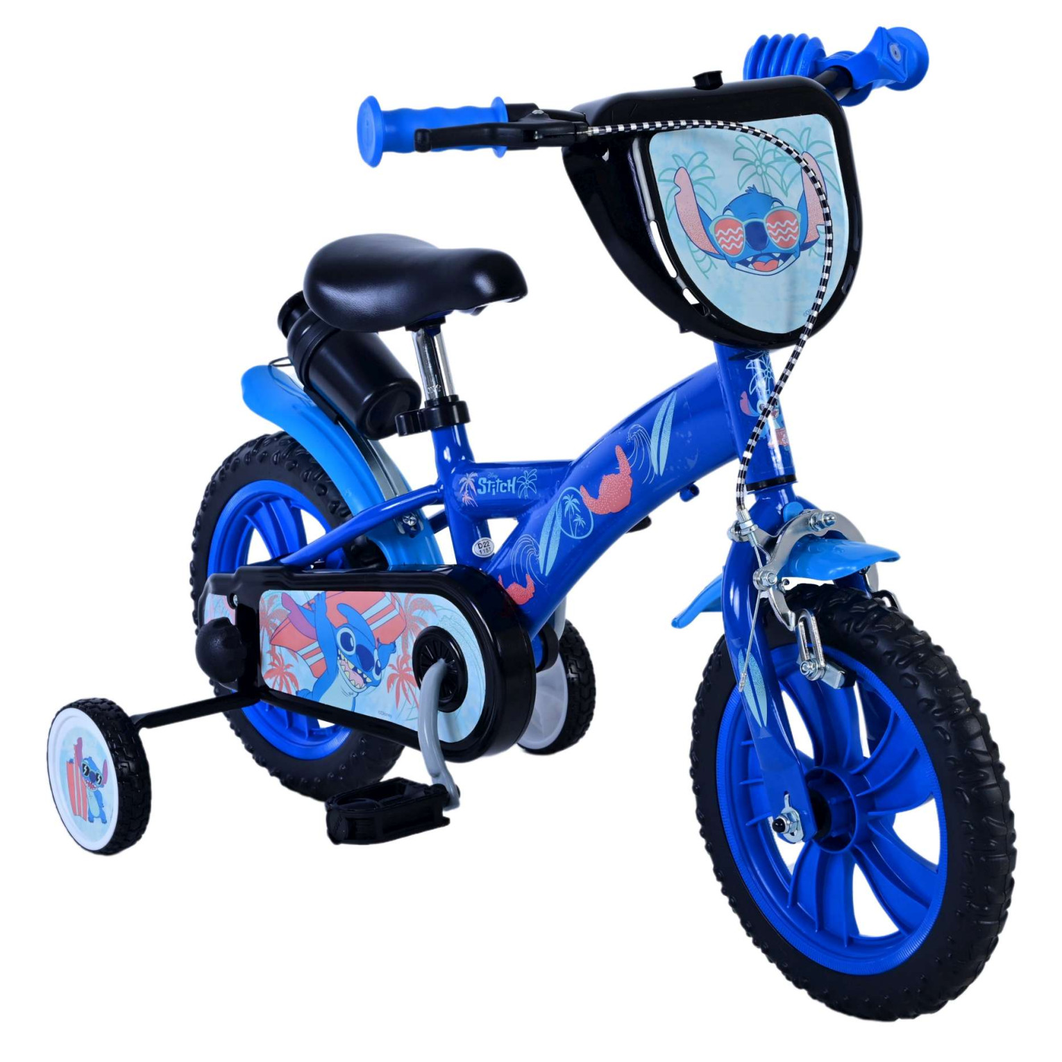 Disney Stitch Fiets - 12 inch - Blauw