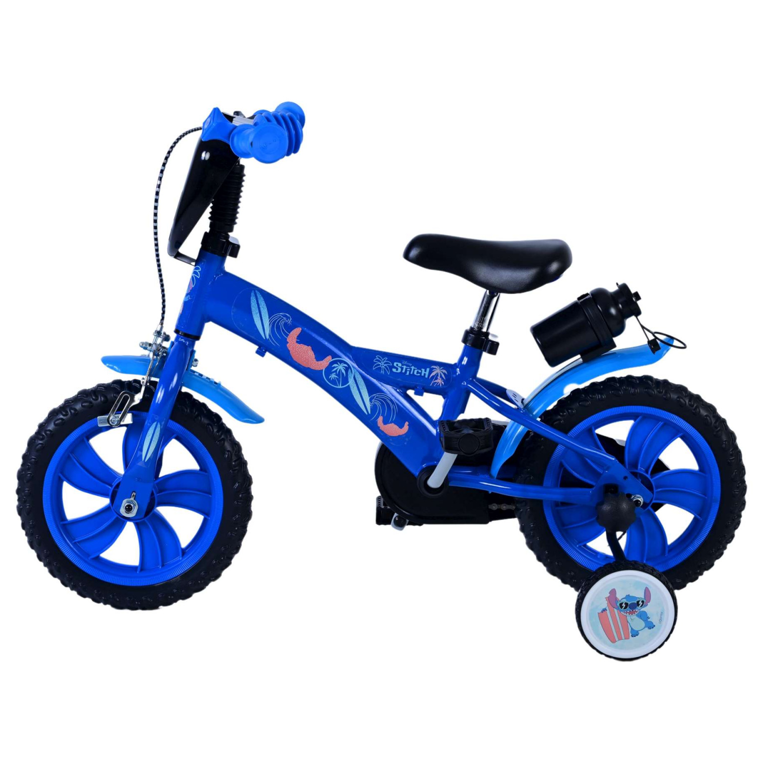 Disney Stitch Fiets - 12 inch - Blauw