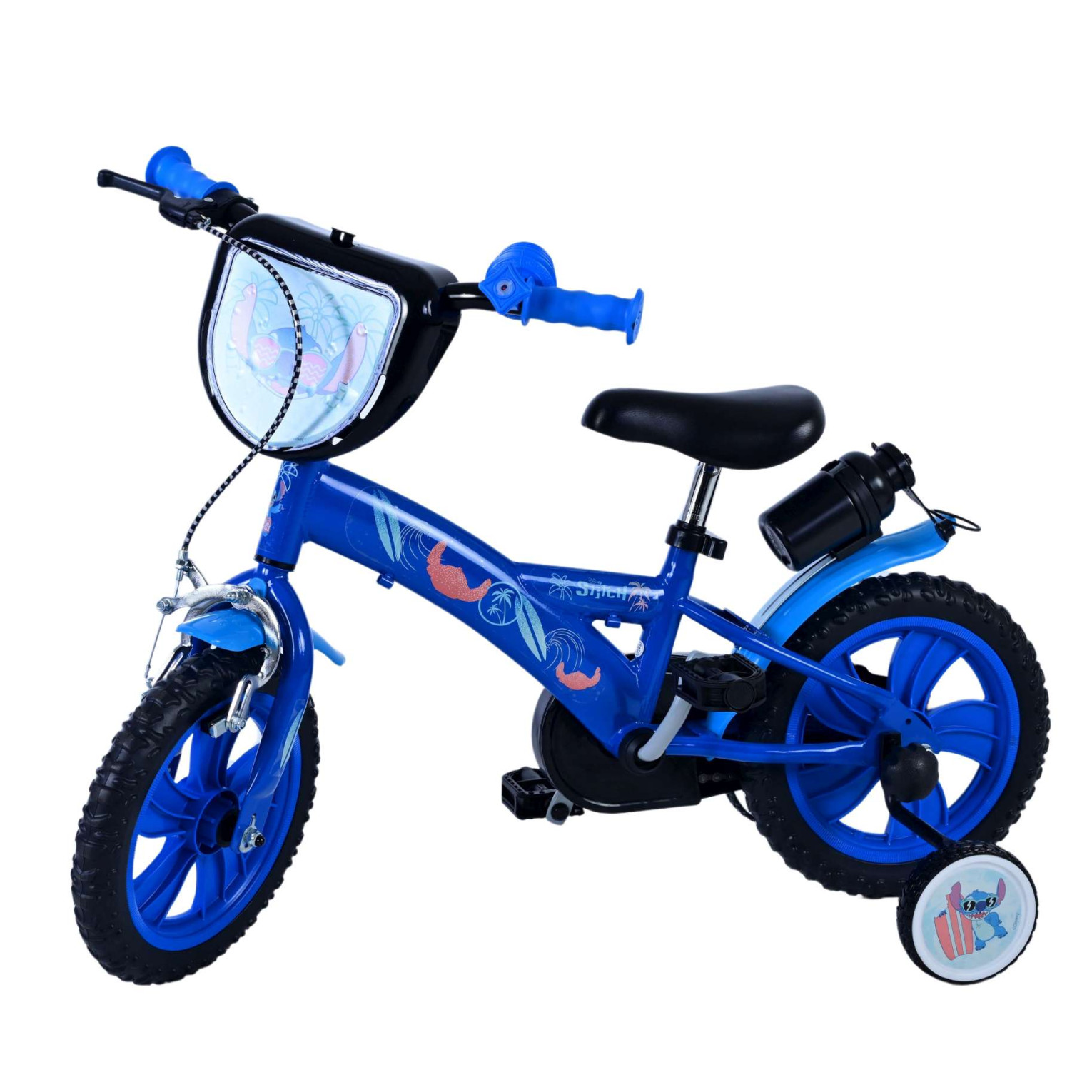 Disney Stitch Fiets - 12 inch - Blauw