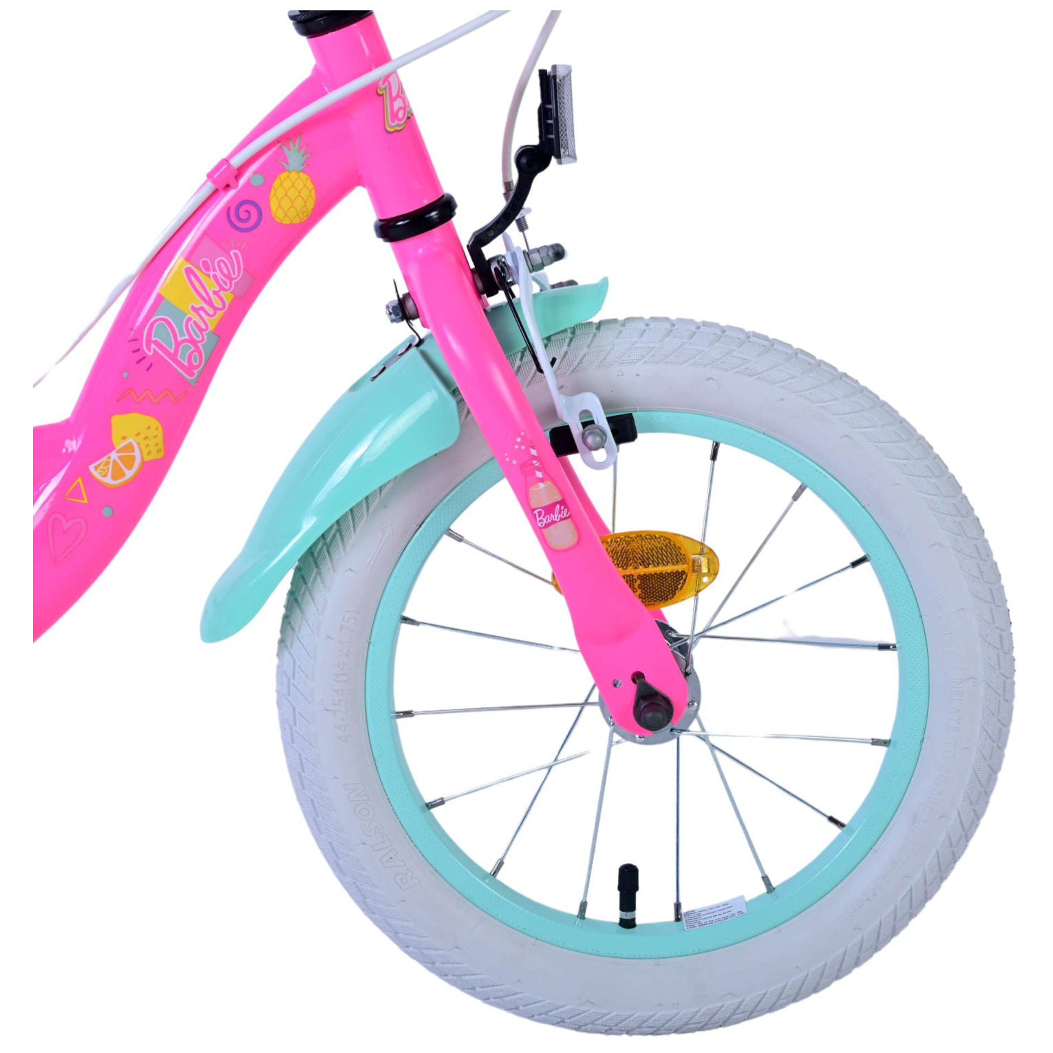 Barbie Fiets - 14 inch - Roze - Twee handremmen