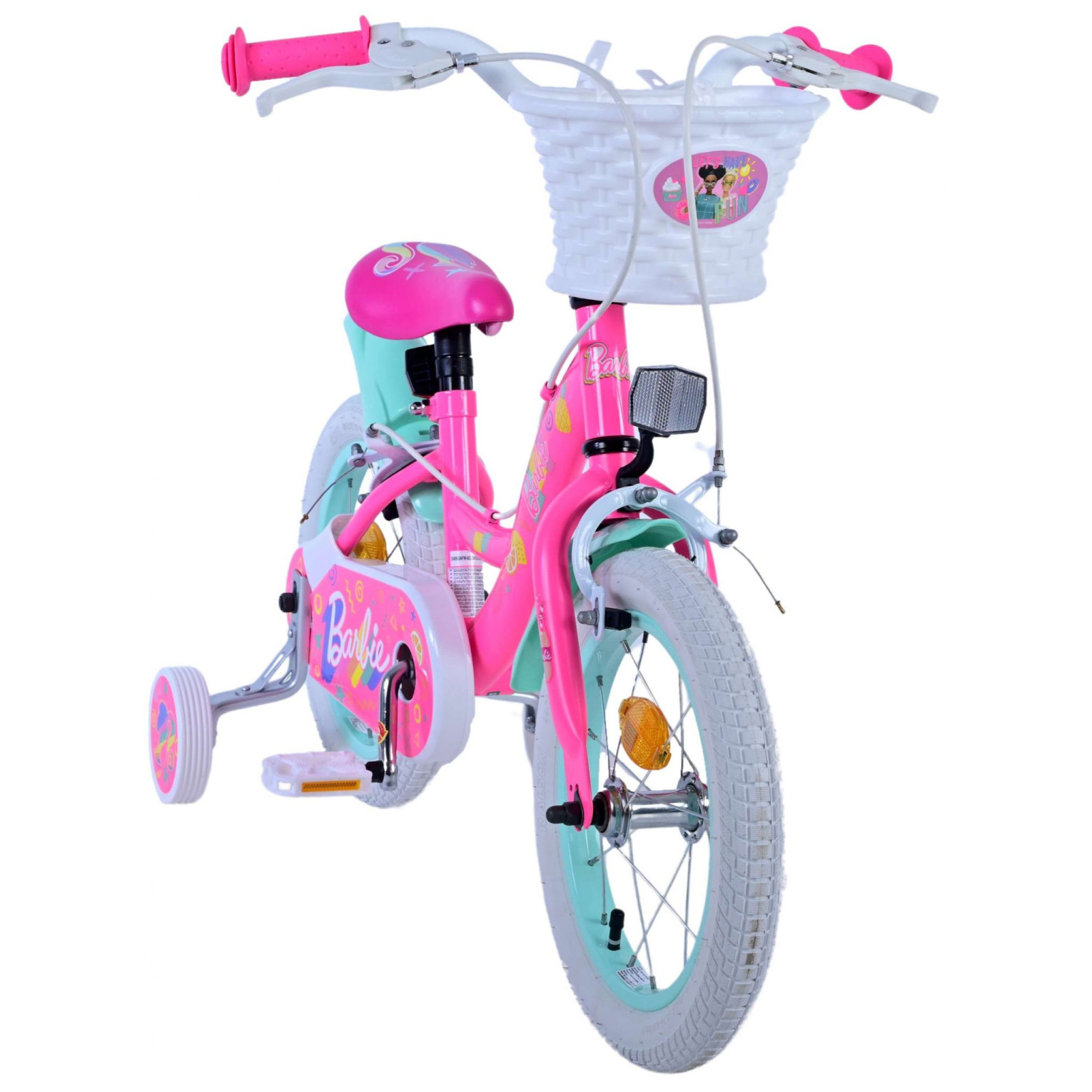 Barbie Fiets - 14 inch - Roze - Twee handremmen