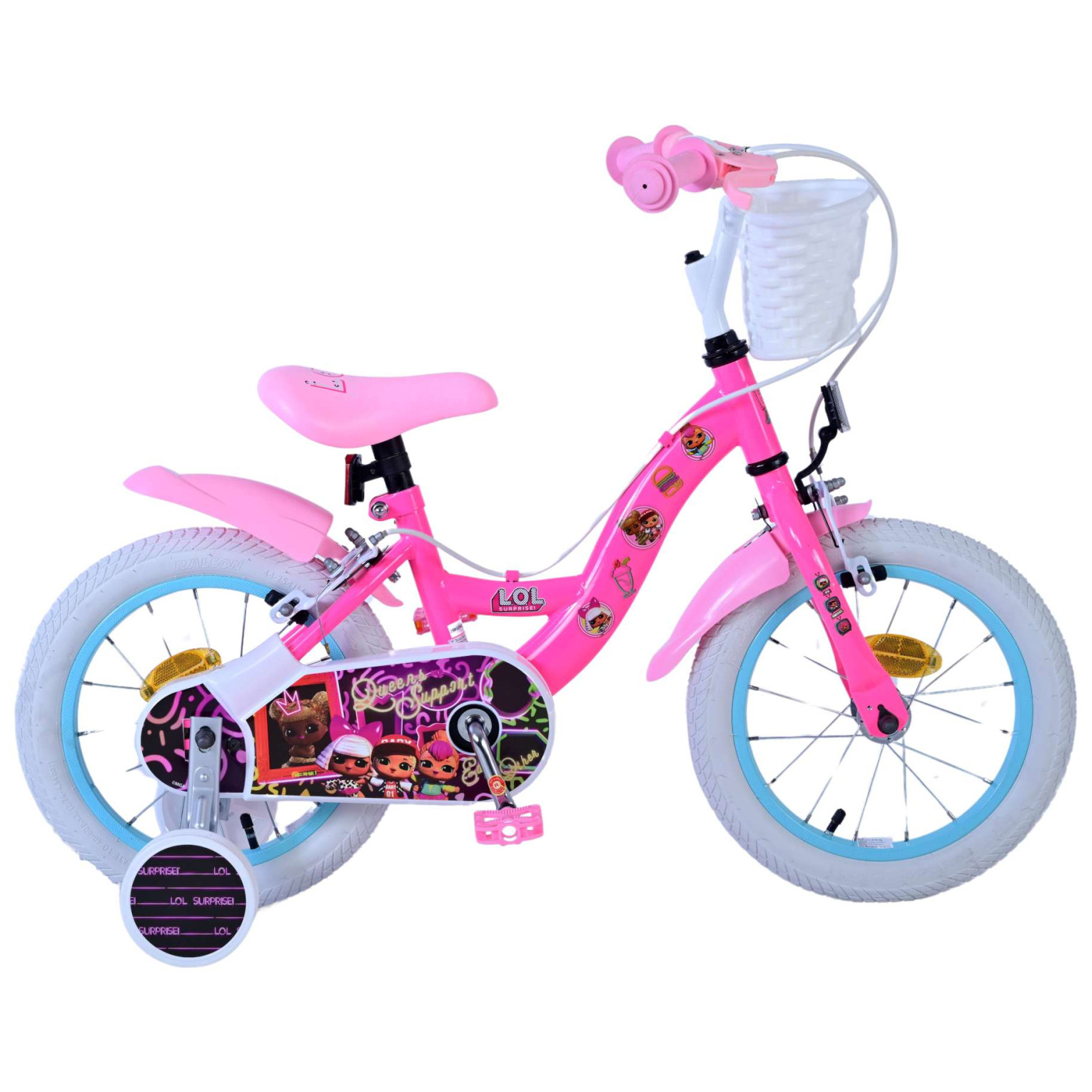 LOL Surprise Fiets - 14 inch - Roze - Twee handremmen