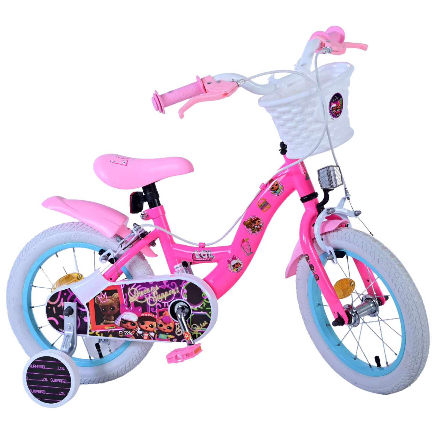 LOL Surprise Fiets - 14 inch - Roze - Twee handremmen