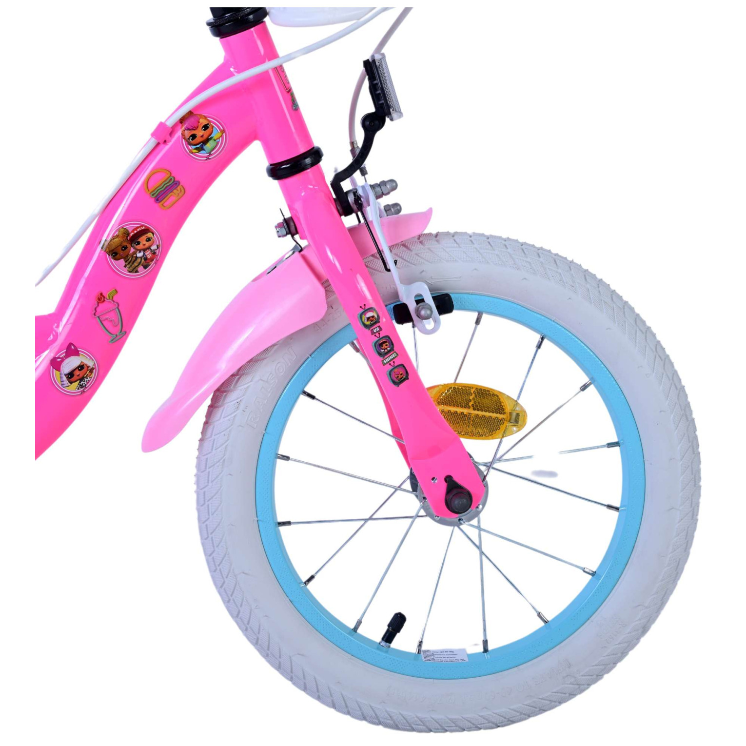 LOL Surprise Fiets - 14 inch - Roze - Twee handremmen