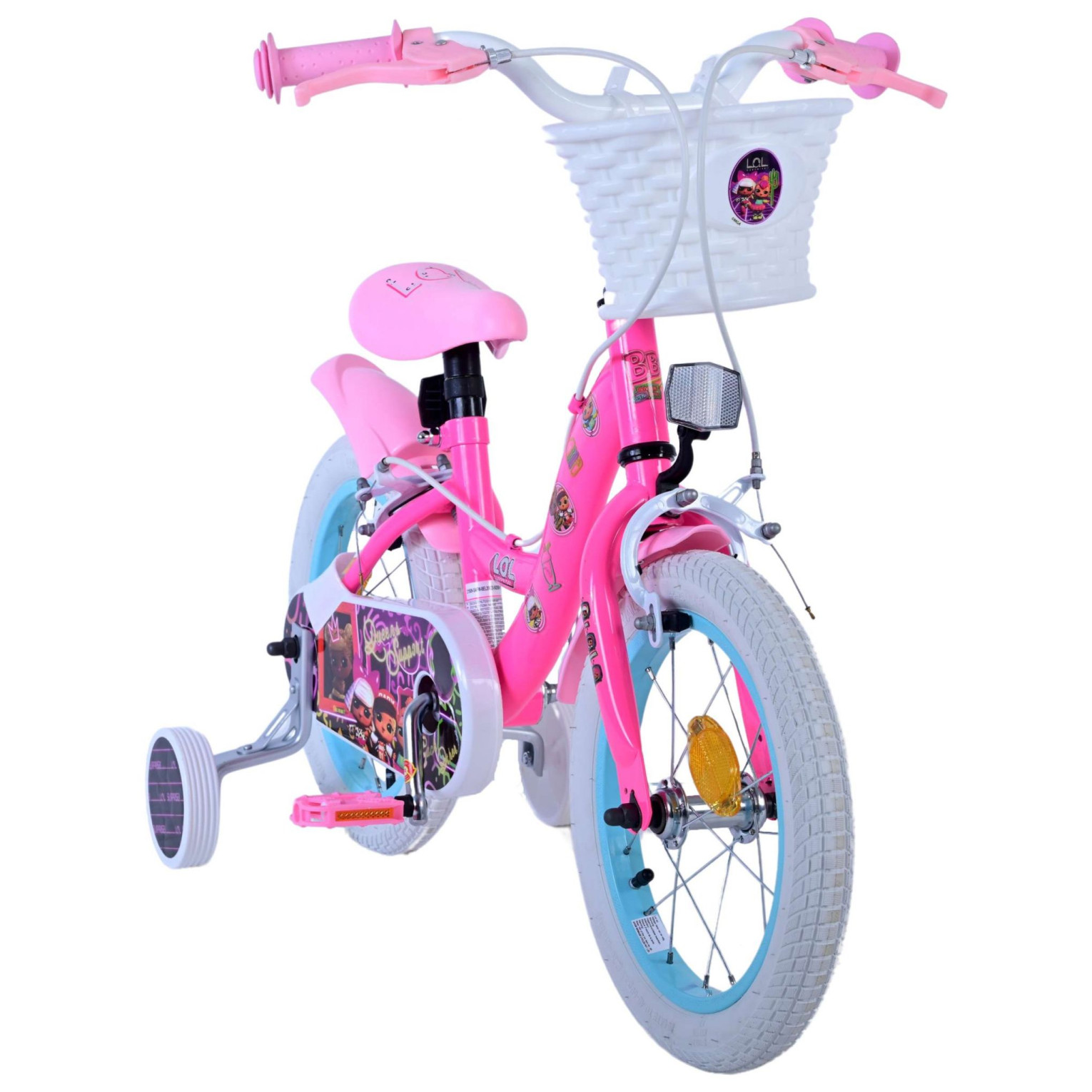 LOL Surprise Fiets - 14 inch - Roze - Twee handremmen