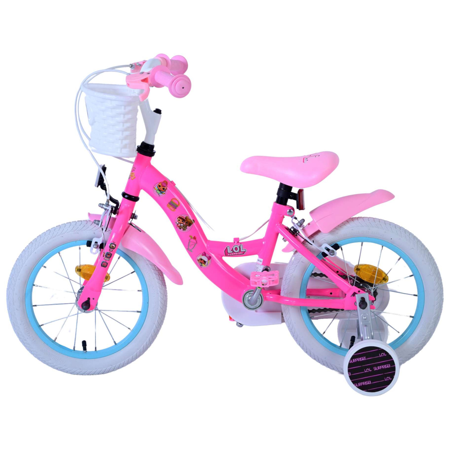 LOL Surprise Fiets - 14 inch - Roze - Twee handremmen