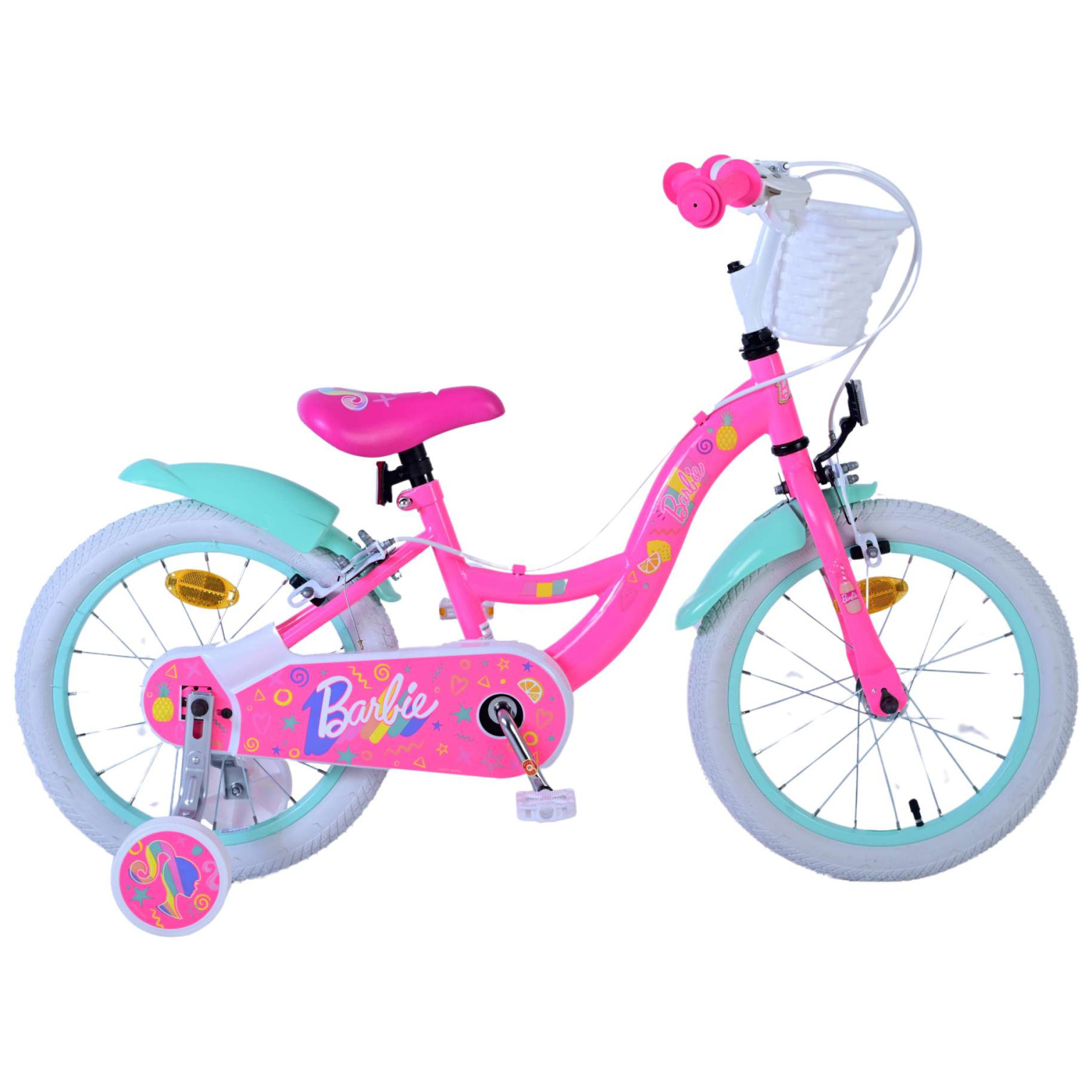 Barbie Fiets - 16 inch - Roze - Twee handremmen