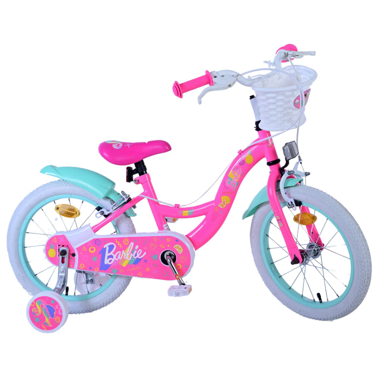 Barbie Fiets - 16 inch - Roze - Twee handremmen