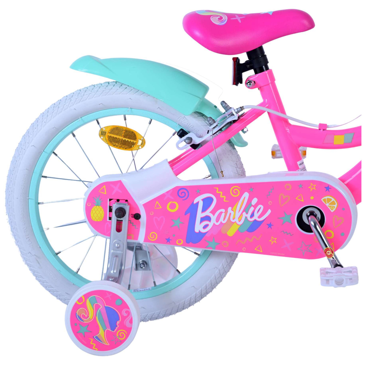 Barbie Fiets - 16 inch - Roze - Twee handremmen