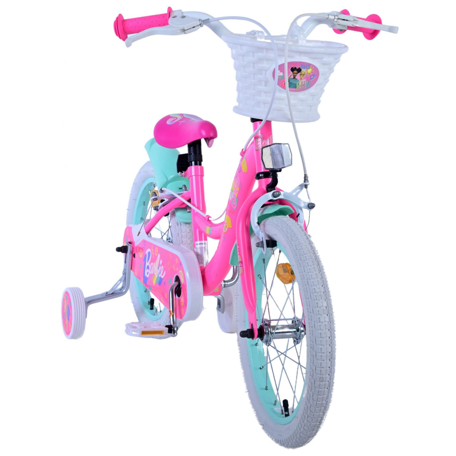 Barbie Fiets - 16 inch - Roze - Twee handremmen