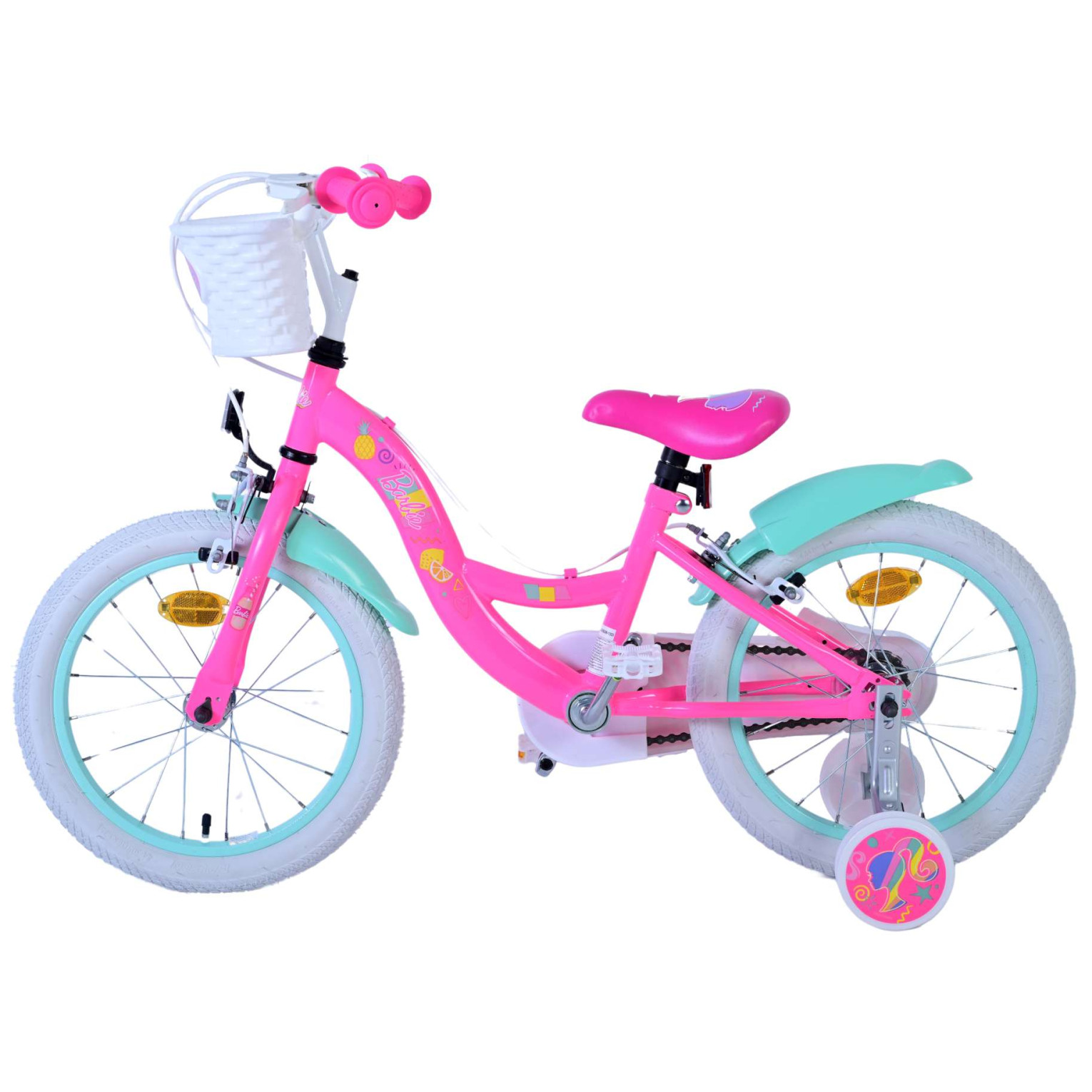 Barbie Fiets - 16 inch - Roze - Twee handremmen