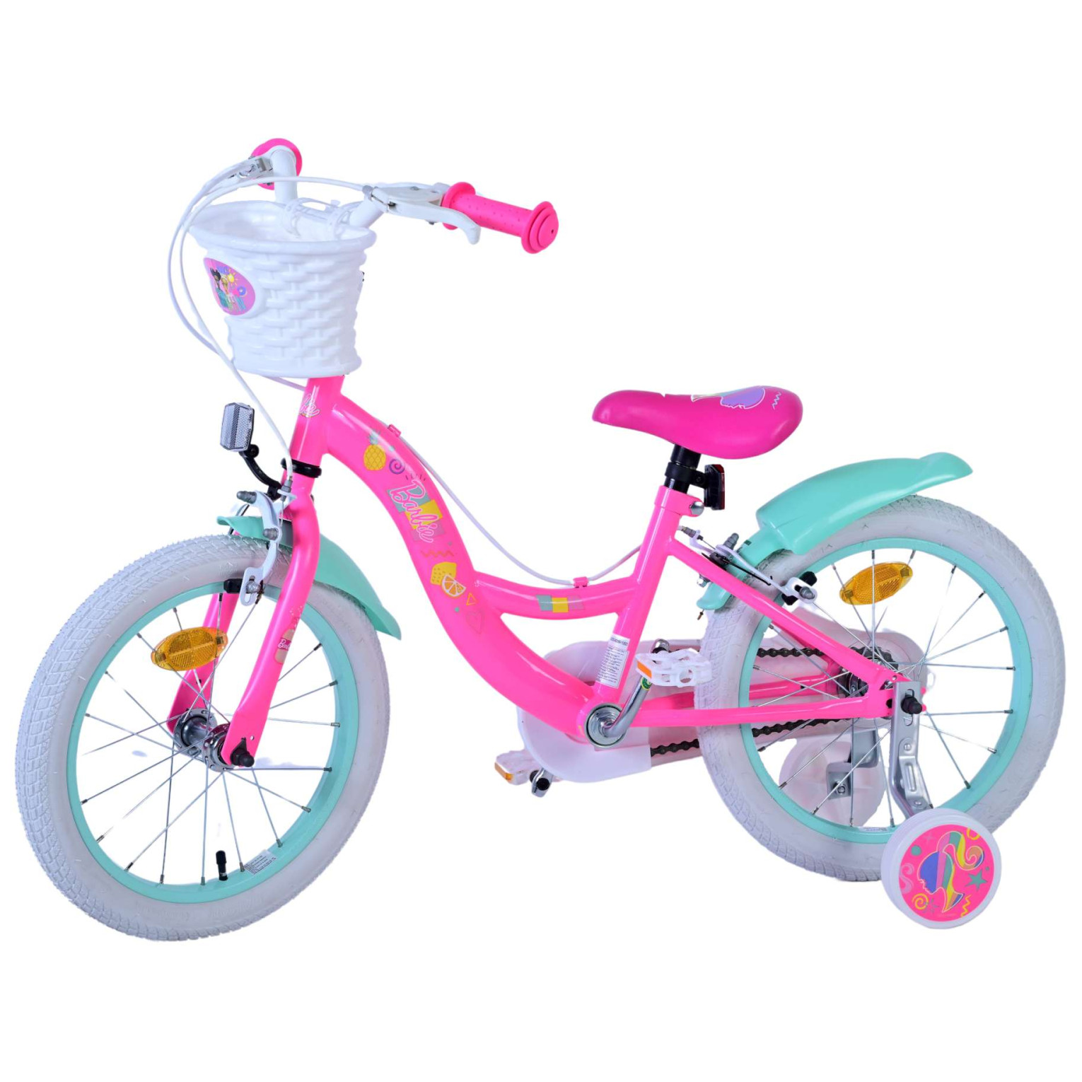 Barbie Fiets - 16 inch - Roze - Twee handremmen