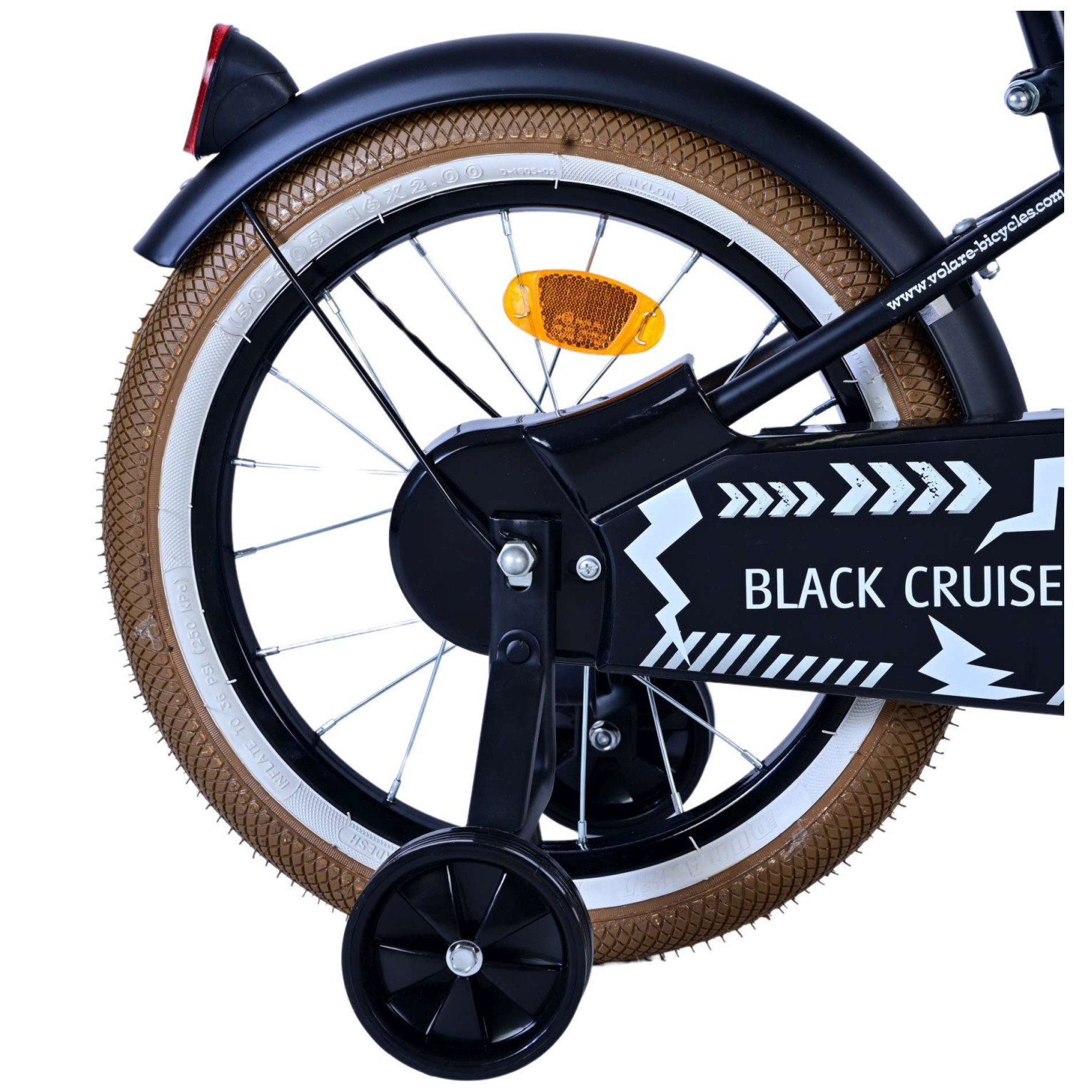 Volare Black Cruiser Fiets - 16 inch - Zwart