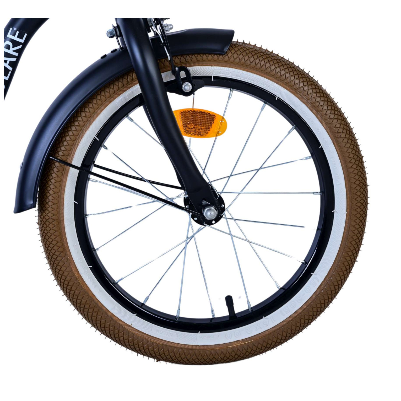 Volare Black Cruiser Fiets - 16 inch - Zwart