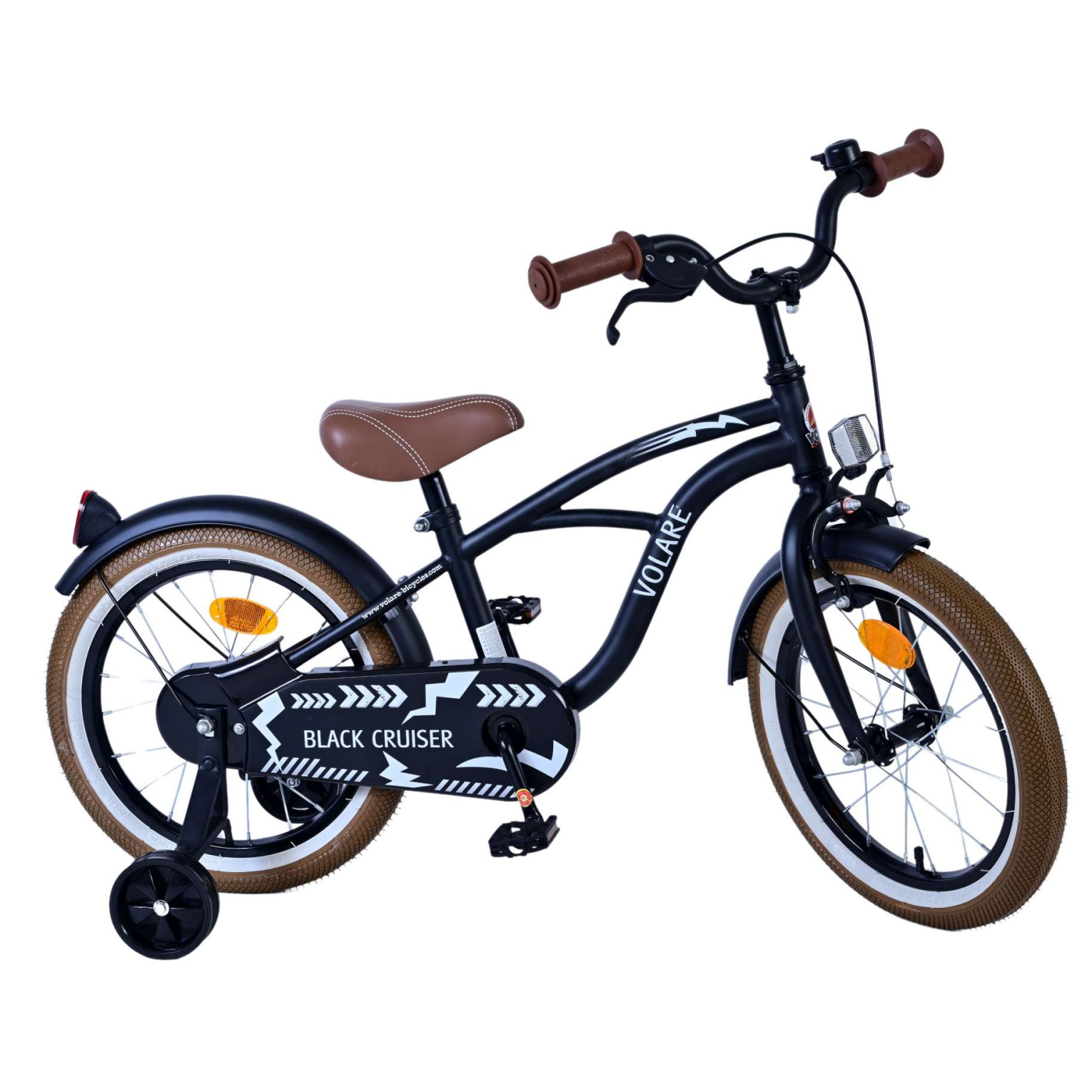 Volare Black Cruiser Fiets - 16 inch - Zwart