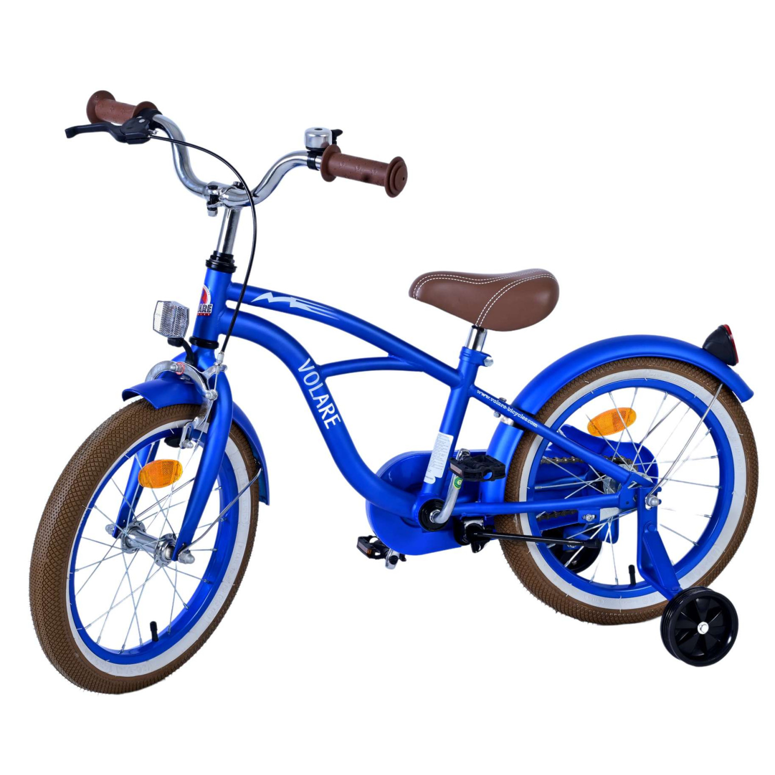 Vélo Volare Blue Cruiser - 16 pouces - Bleu