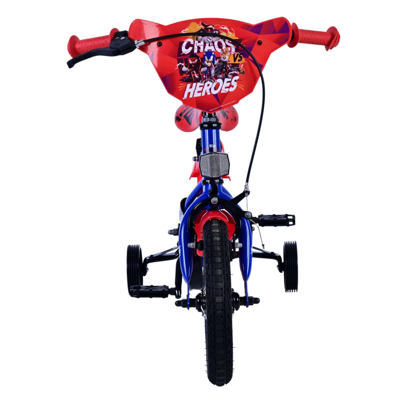 Sonic Prime Fiets - 12 inch - Blauw Rood