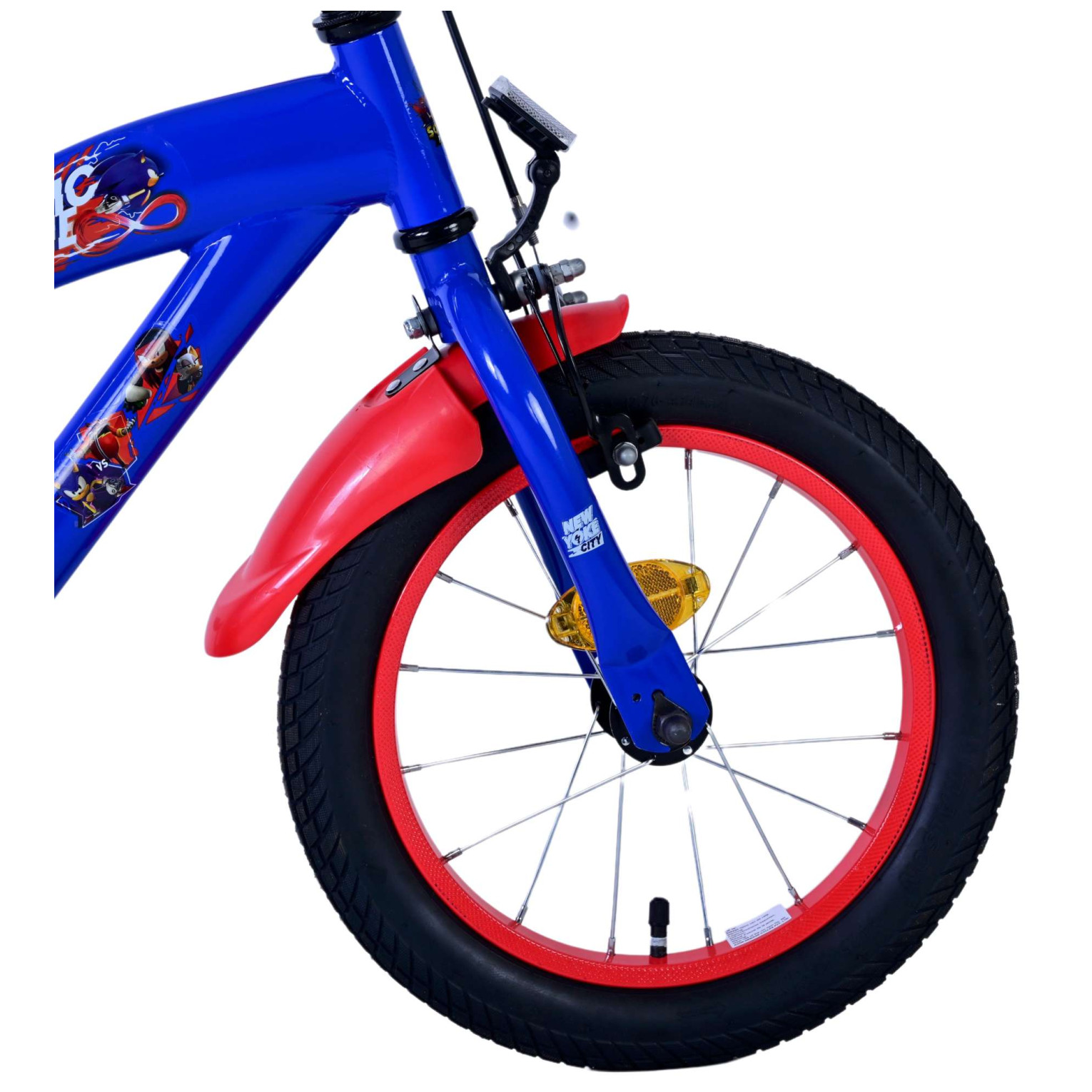 Sonic Prime Fiets - 14 inch - Blauw Rood