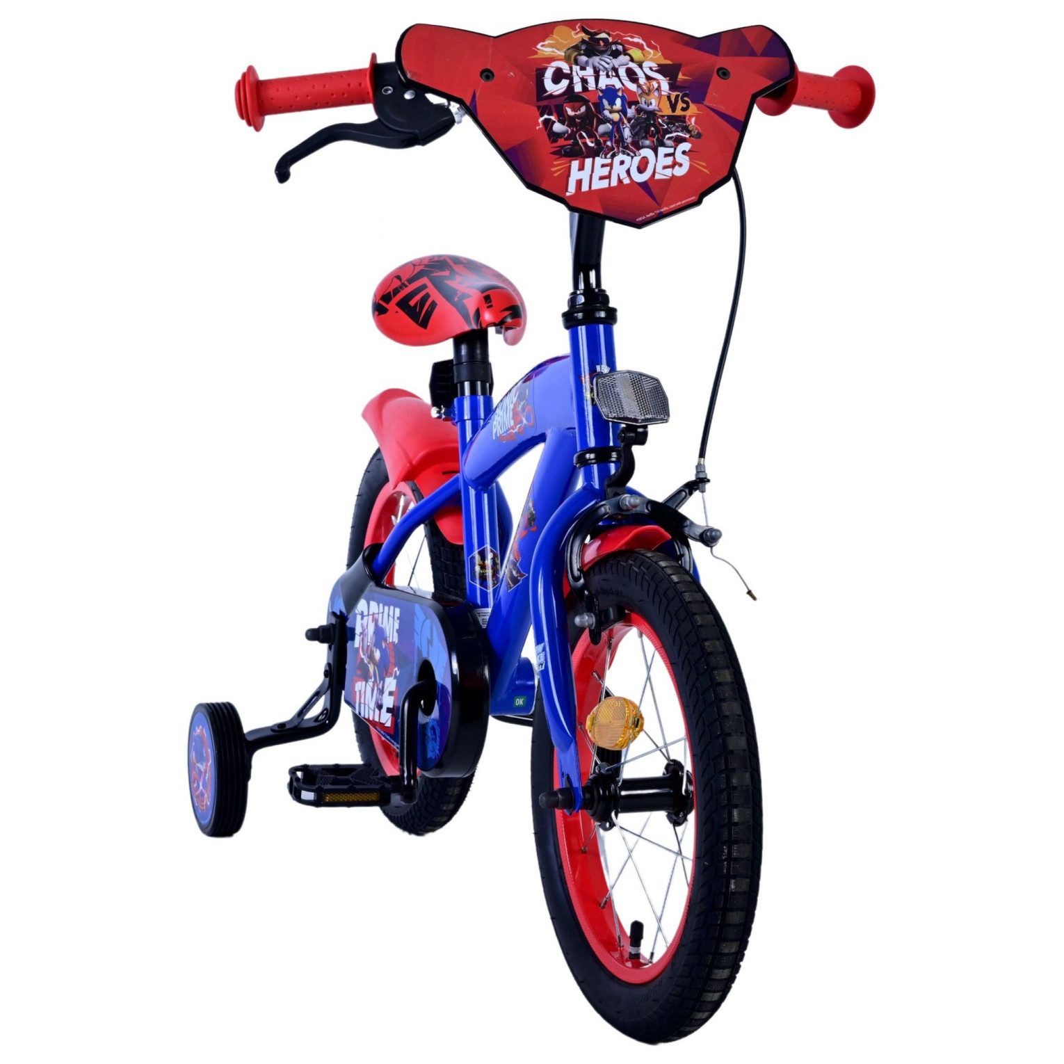 Sonic Prime Fiets - 14 inch - Blauw Rood