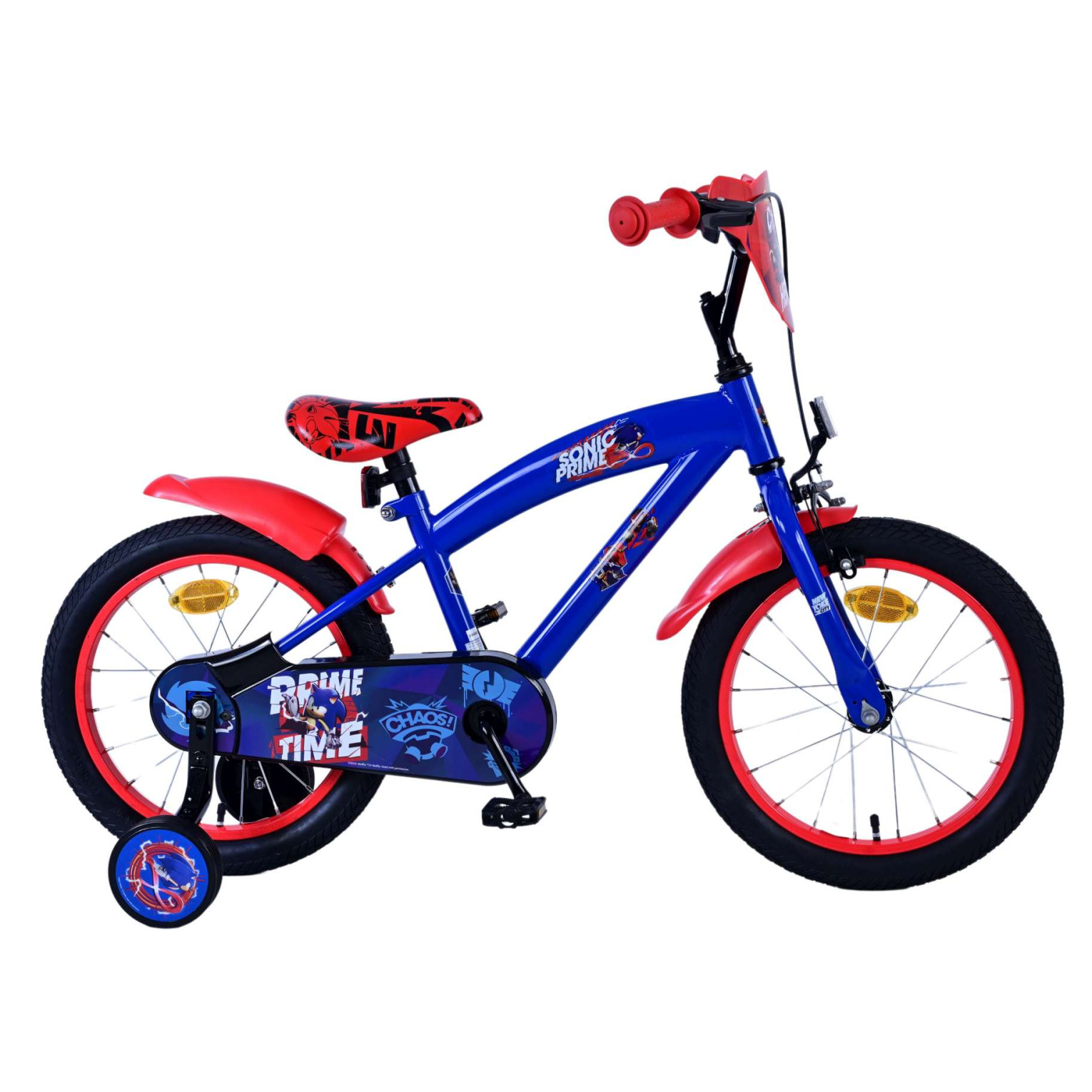 Sonic Prime Fiets - 16 inch - Blauw Rood