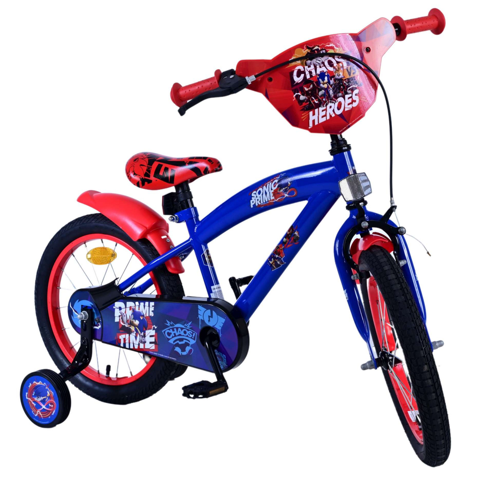 Sonic Prime Fiets - 16 inch - Blauw Rood