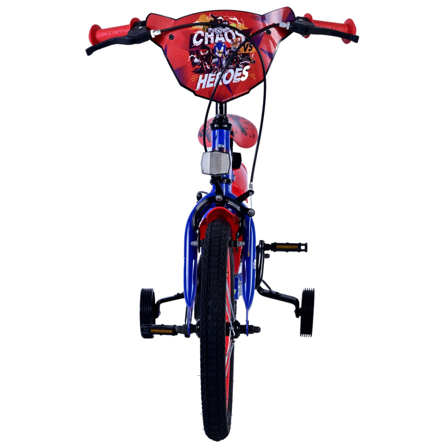 Sonic Prime Fiets - 16 inch - Blauw Rood - Twee handremmen