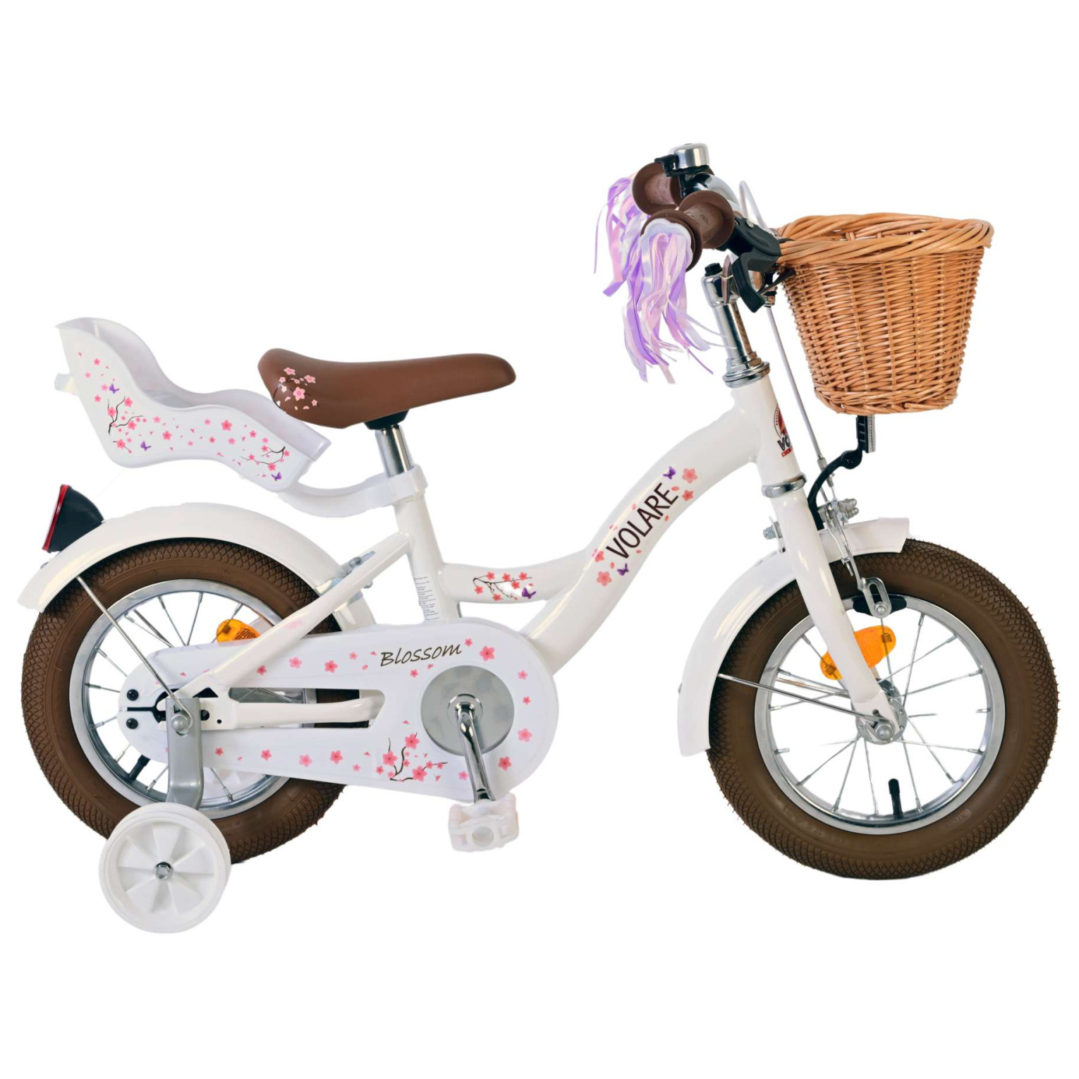 Volare Blossom Fiets - 12 inch - Wit