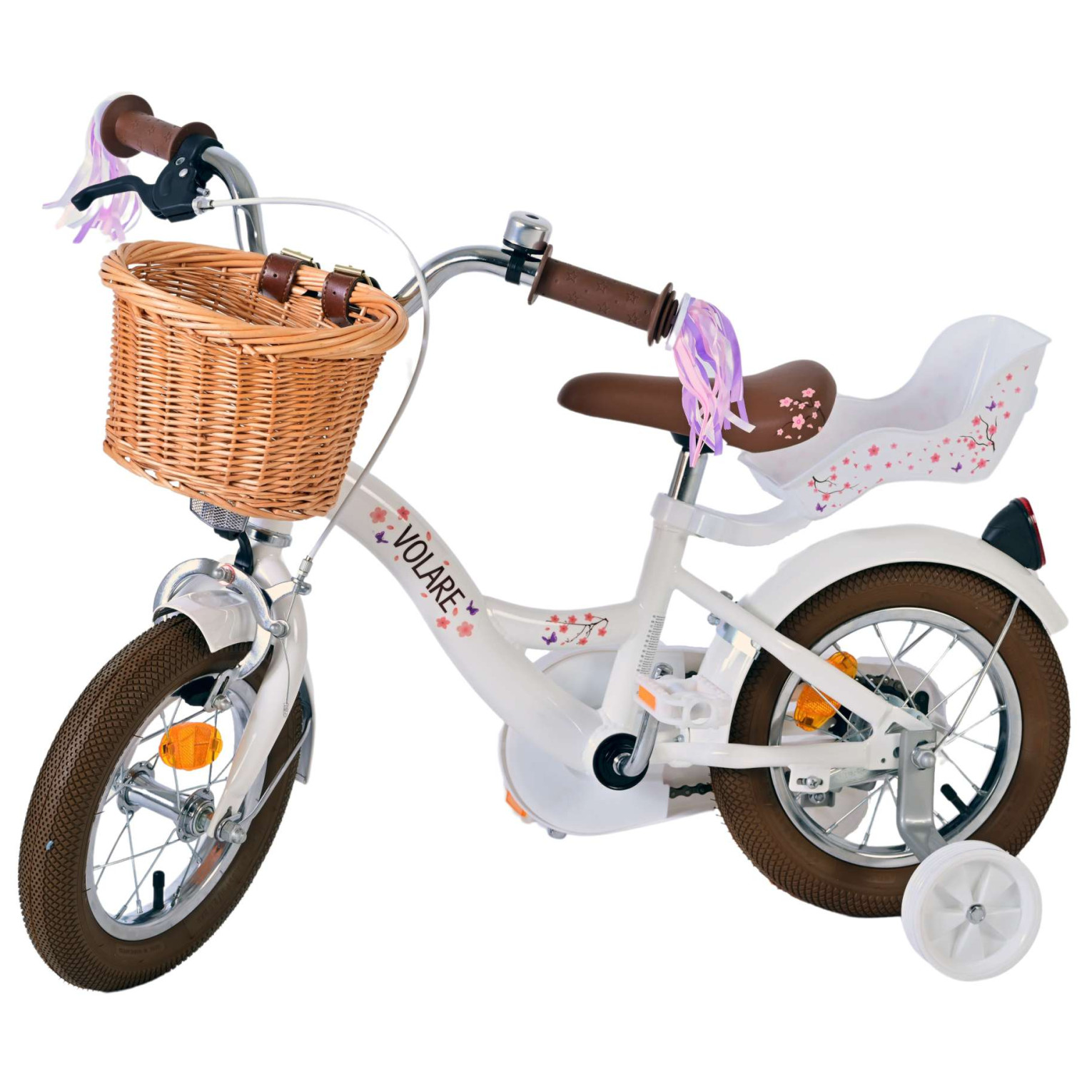 Volare Blossom Fiets - 12 inch - Wit