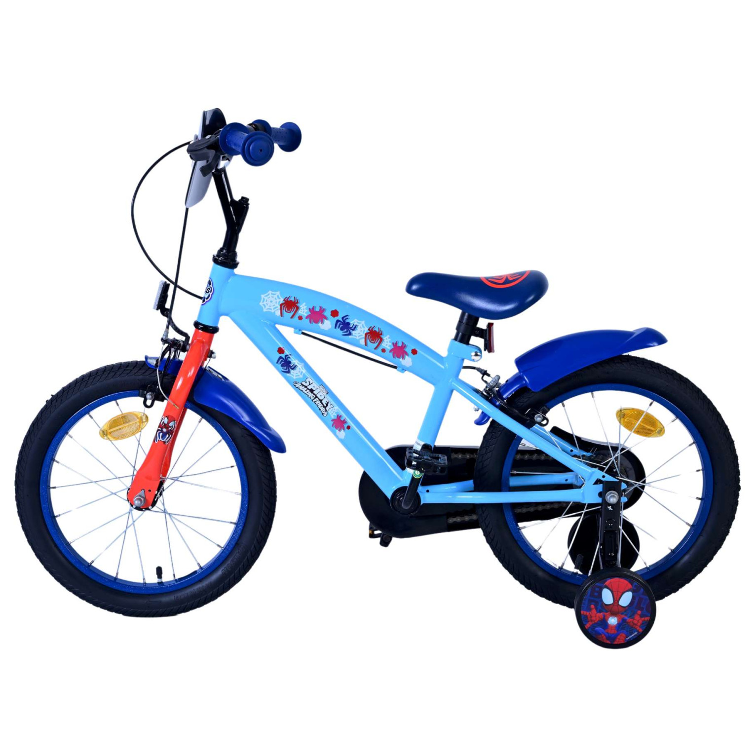 Spidey Fiets - 16 inch - Blauw - Twee handremmen