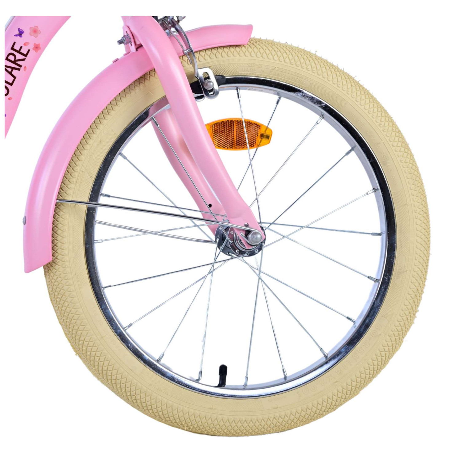 Volare Blossom Fiets - 18 inch - Roze - Twee handremmen