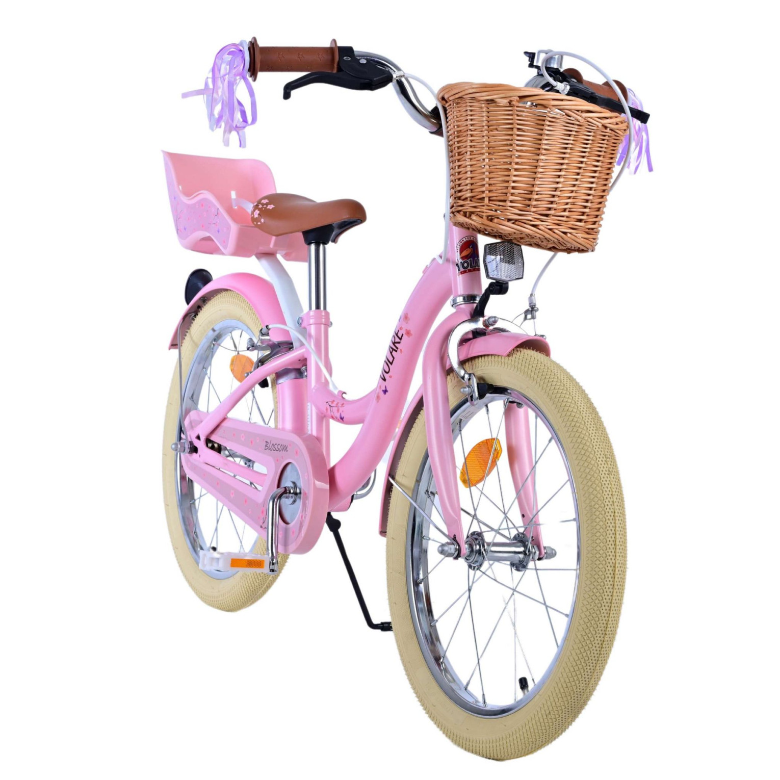 Volare Blossom Fiets - 18 inch - Roze - Twee handremmen