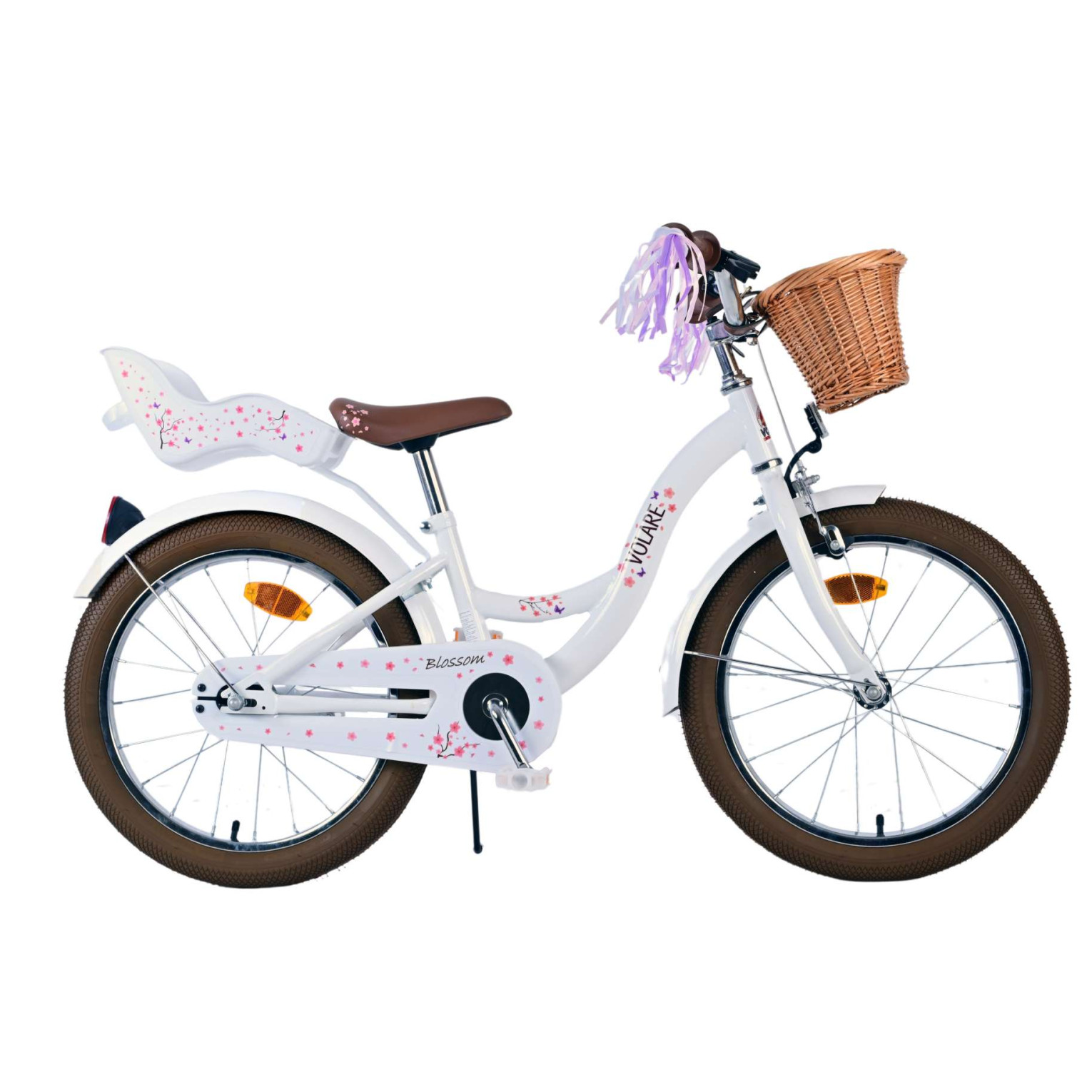 Vélo Volare Blossom - 18 pouces - Blanc