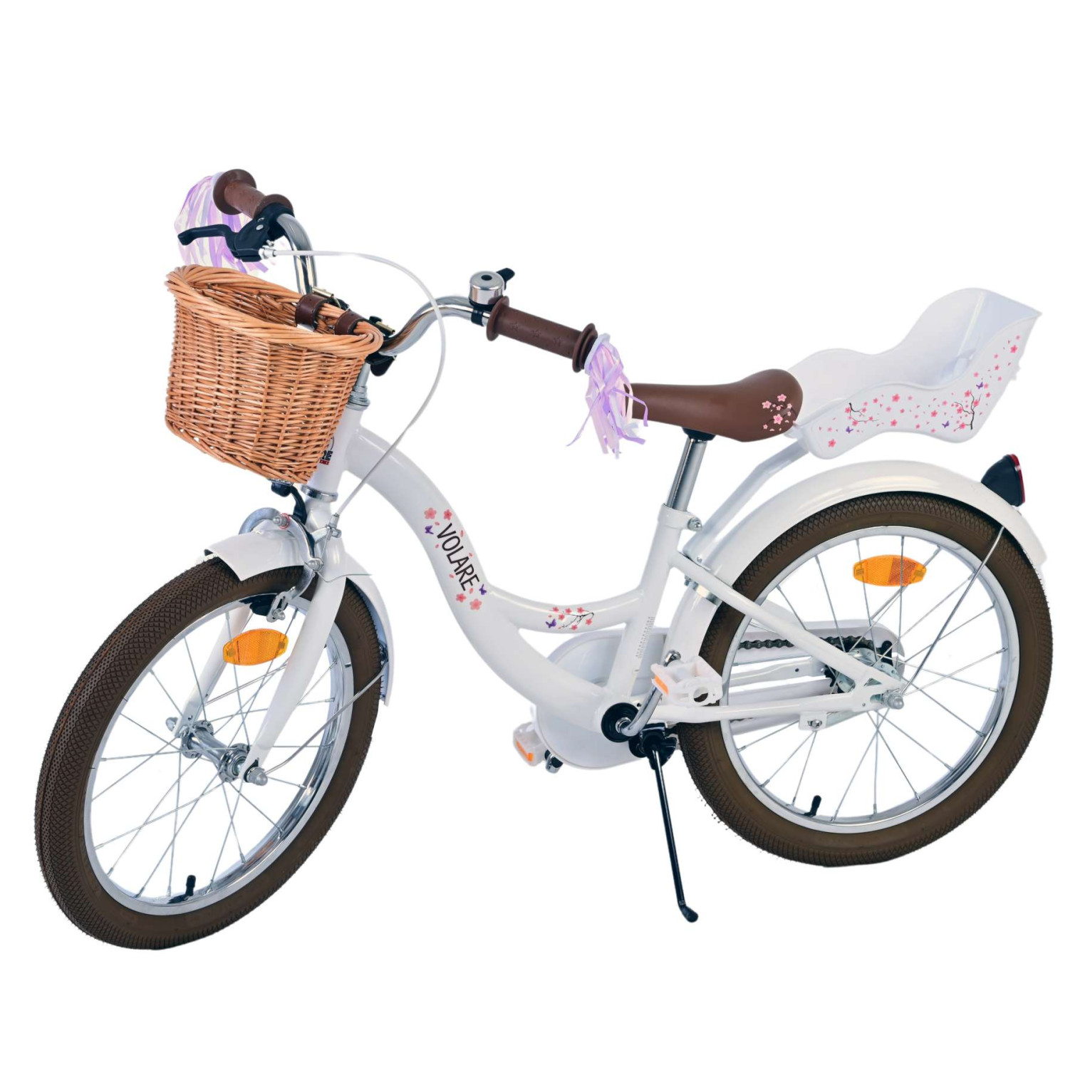 Vélo Volare Blossom - 18 pouces - Blanc