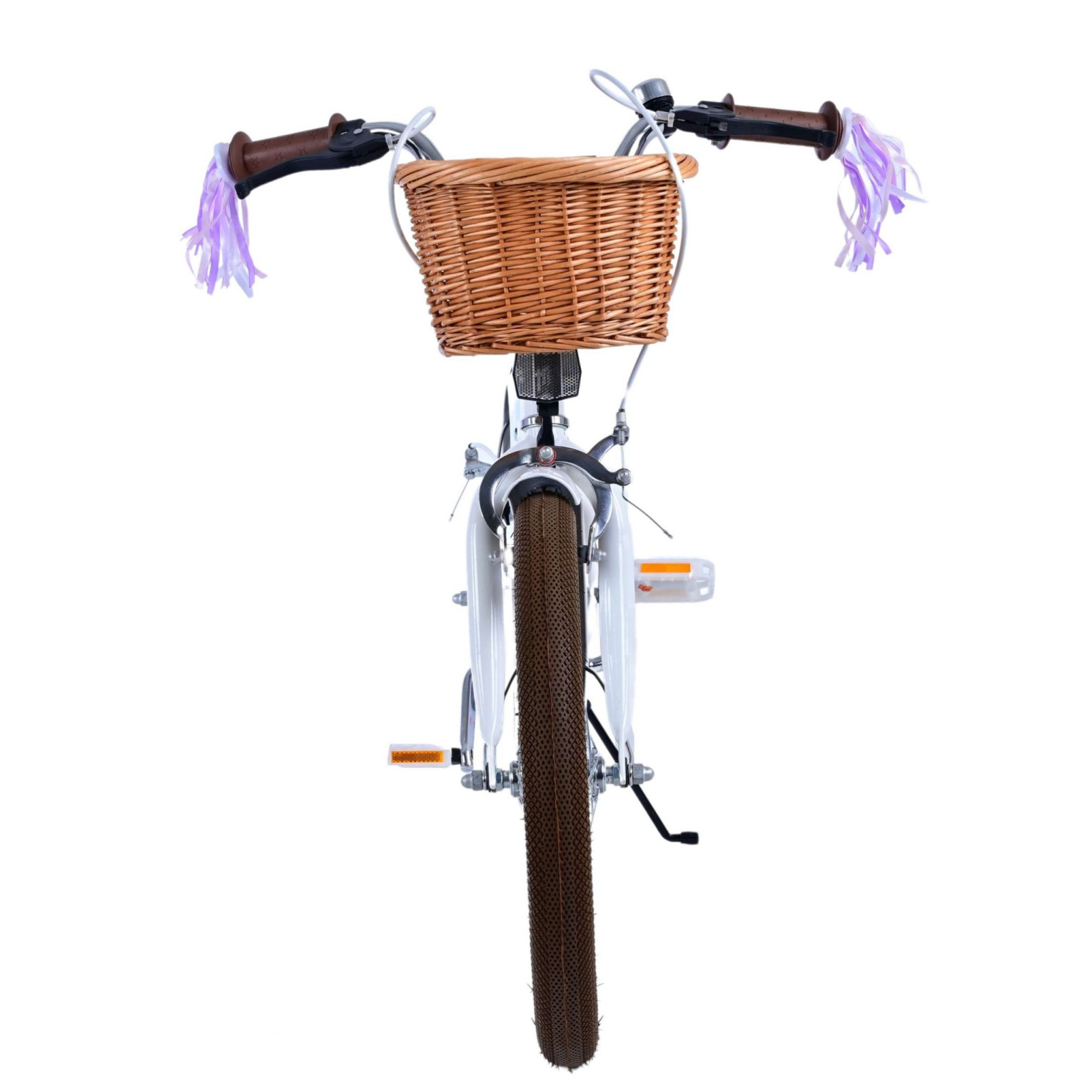 Volare Blossom Fiets - 18 inch - Wit - Twee handremmen