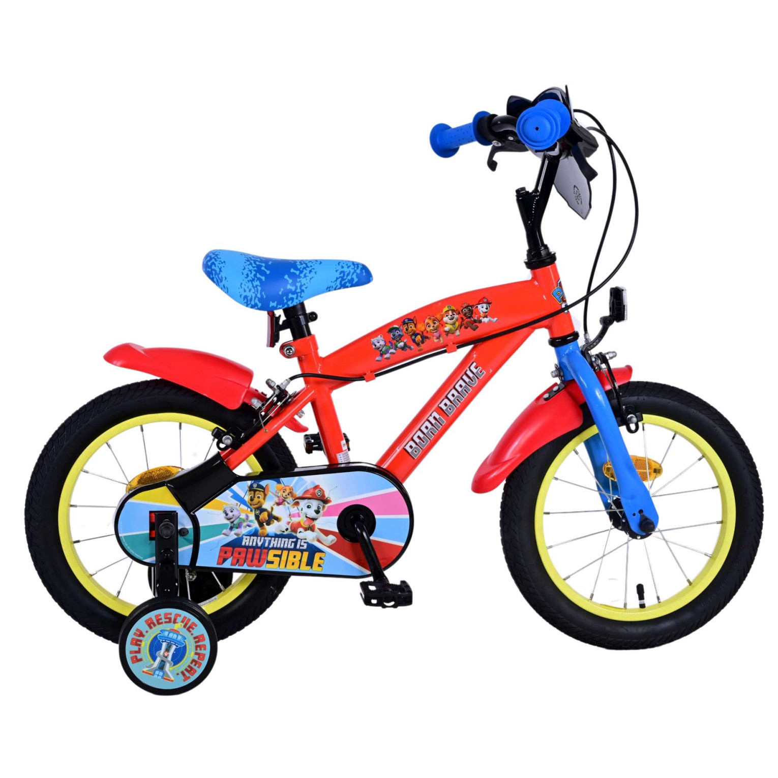 Paw Patrol Fiets - 14 inch - Twee handremmen