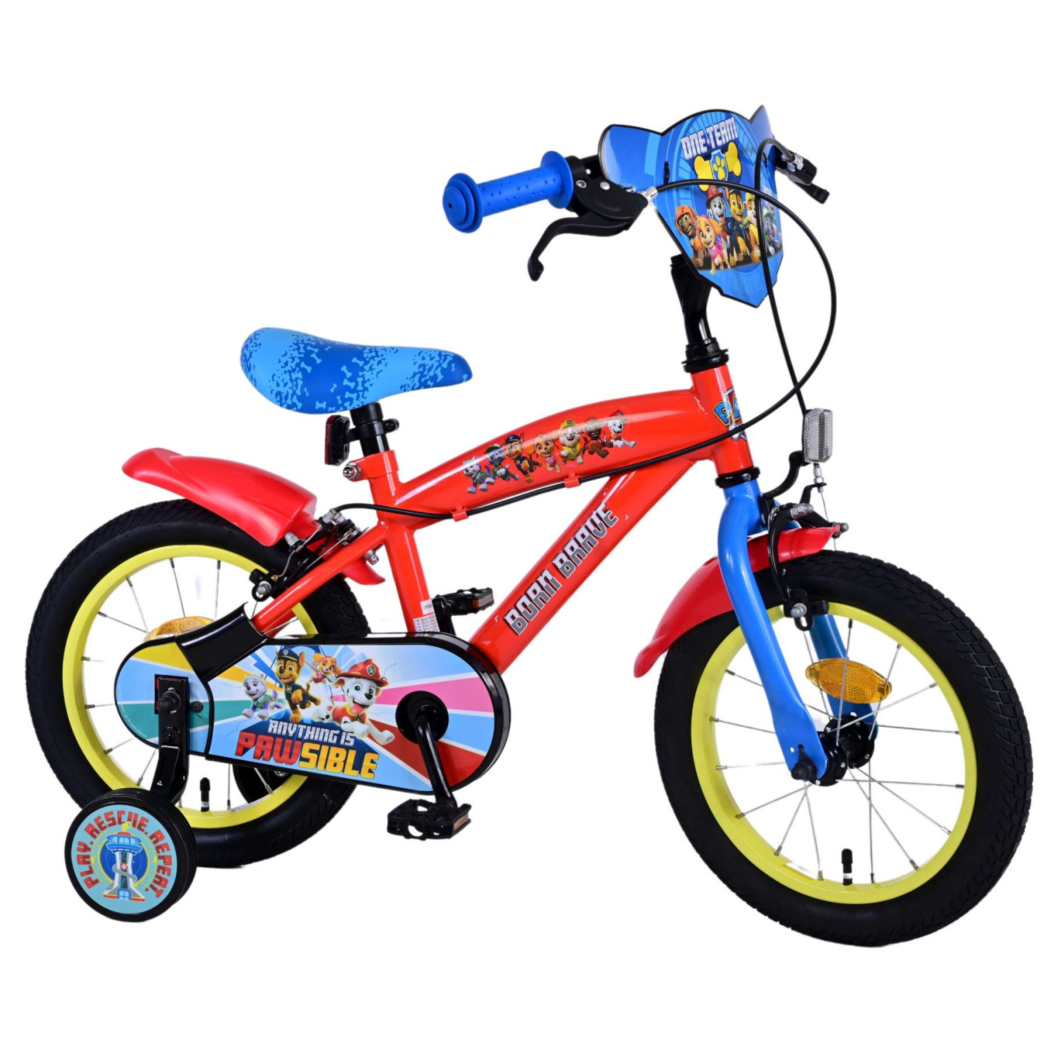 Paw Patrol Fiets - 14 inch - Twee handremmen