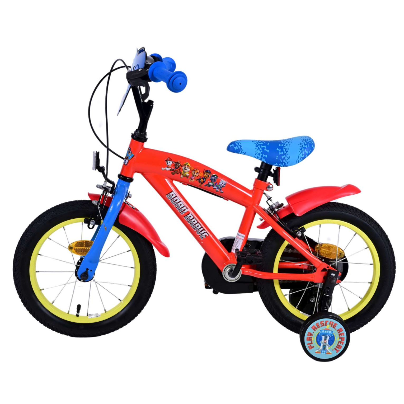 Paw Patrol Fiets - 14 inch - Twee handremmen