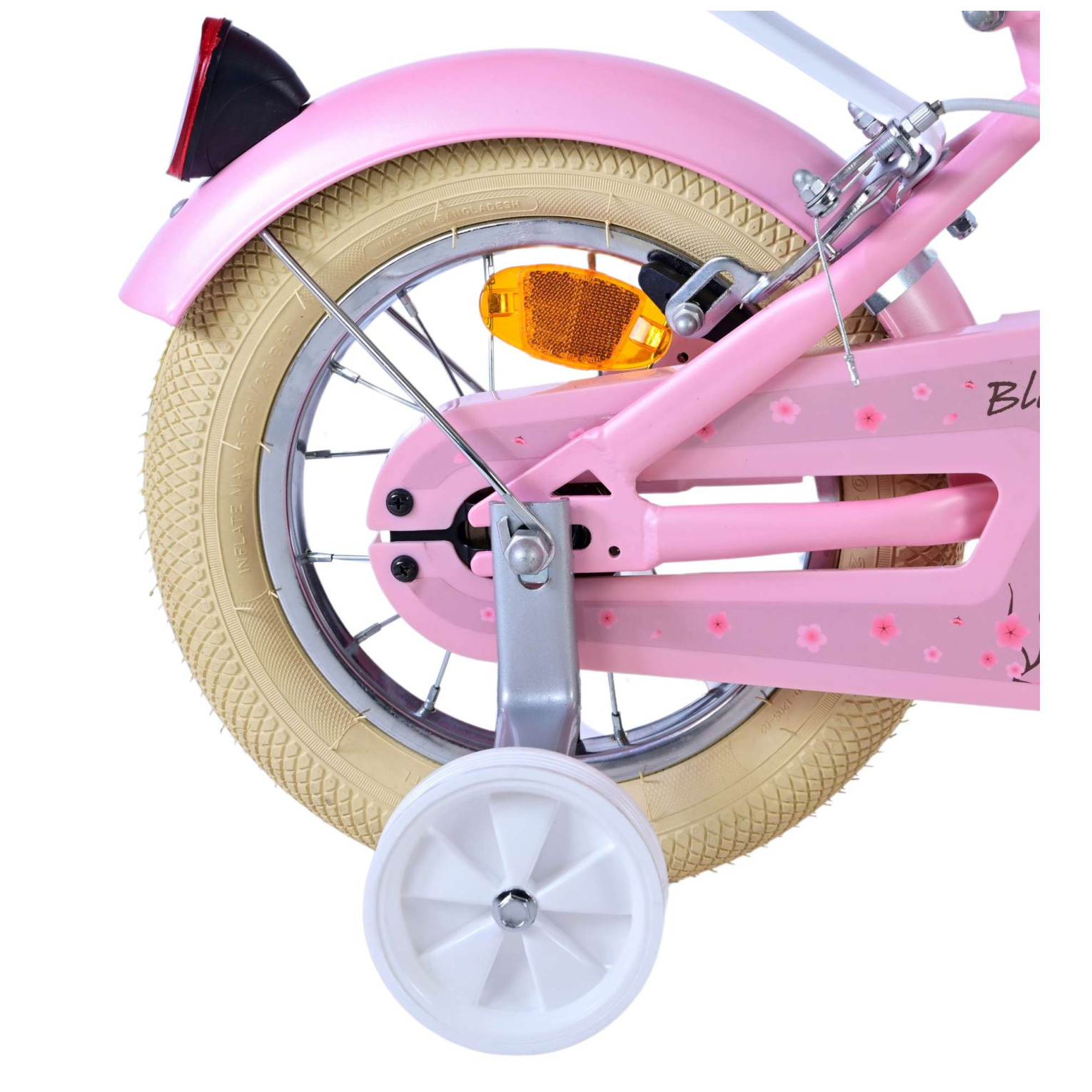 Volare Blossom Fiets - 12 inch - Roze - Twee handremmen