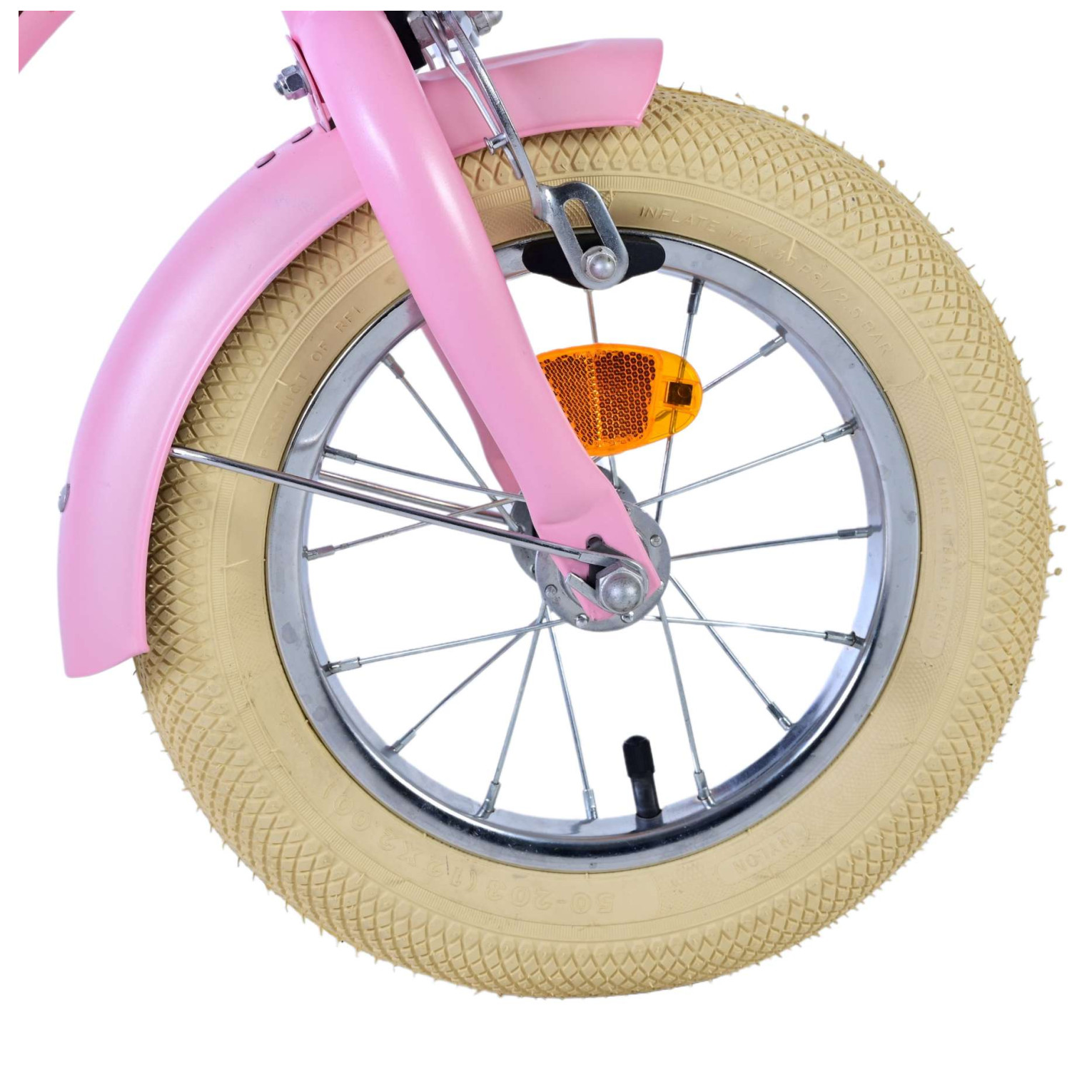 Volare Blossom Fiets - 12 inch - Roze - Twee handremmen