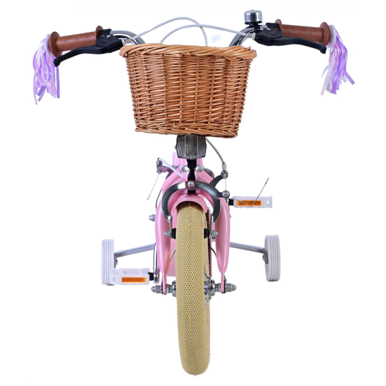 Volare Blossom Fiets - 12 inch - Roze - Twee handremmen