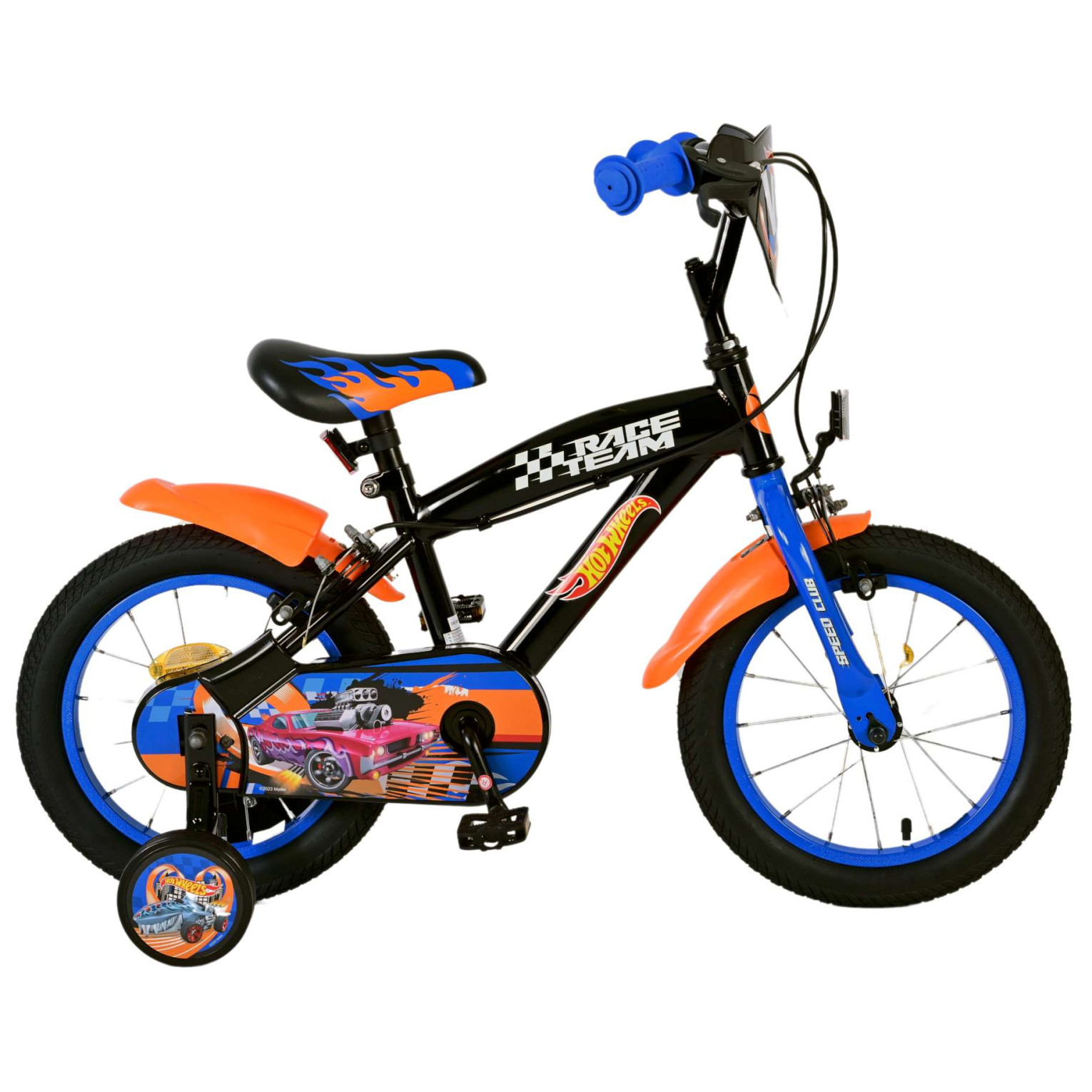 Hot Wheels Fiets - 14 inch - Zwart - Twee handremmen